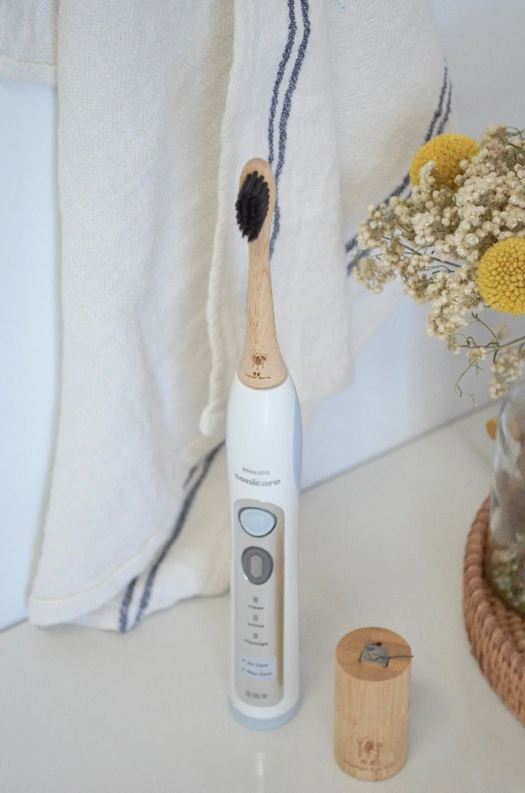 4-Pack Bamboo Electric Toothbrush Heads | Sonicare Compatible - Image 3