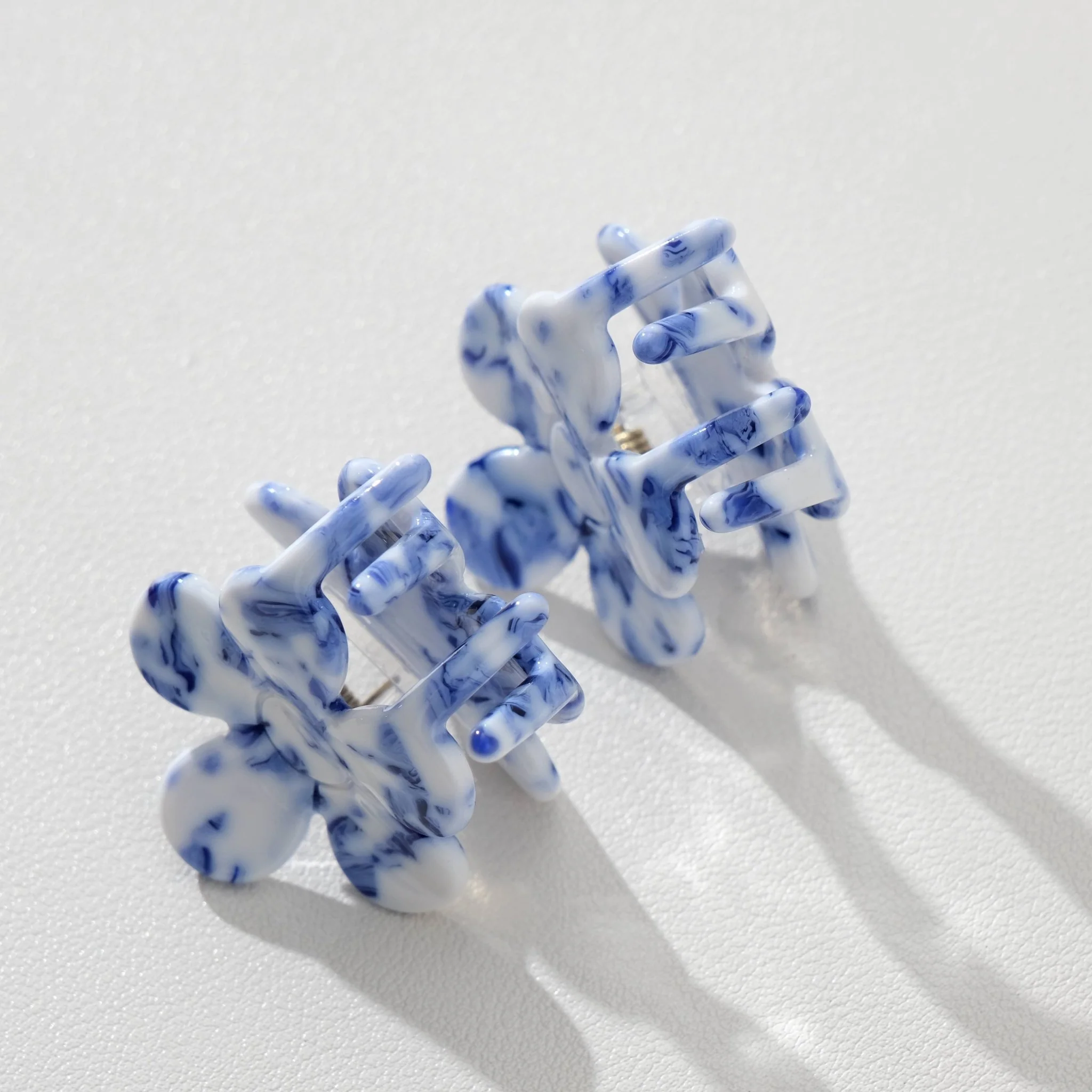 Blossom Coastal Blue Flower | Mini Claw Clip | Set of 2 - Image 5