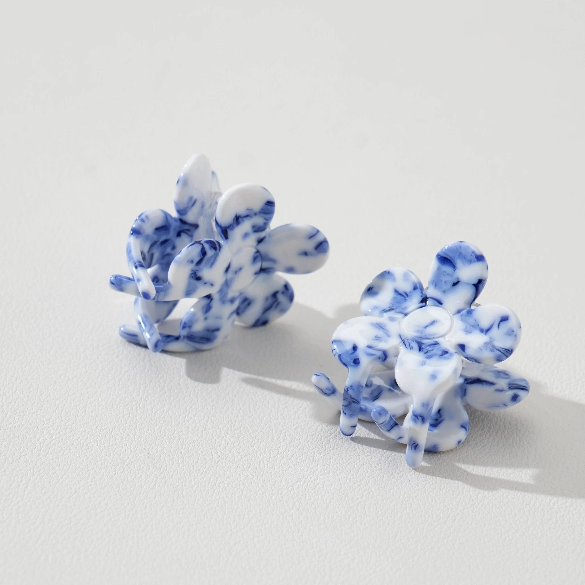 Blossom Coastal Blue Flower | Mini Claw Clip | Set of 2 - Image 8