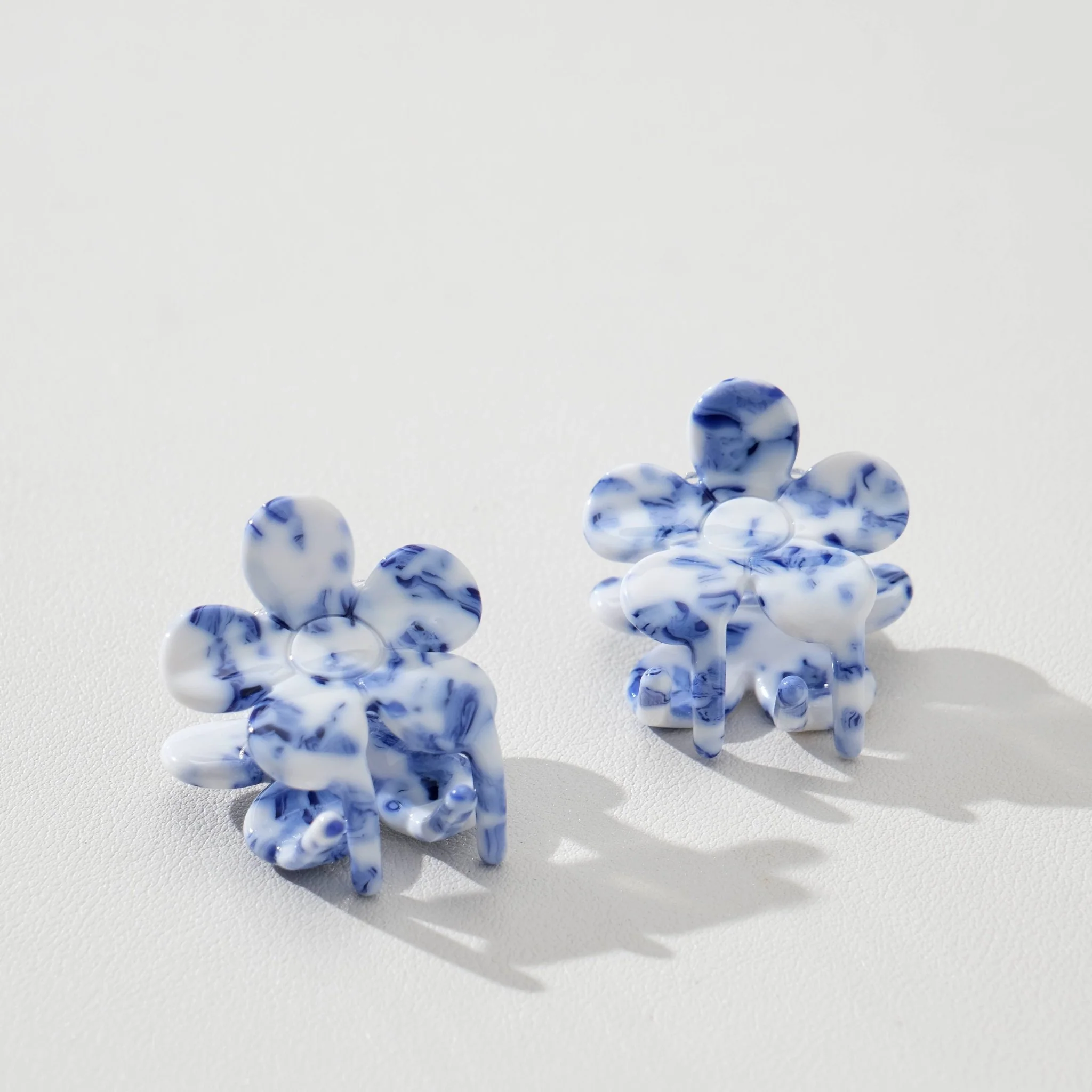 Blossom Coastal Blue Flower | Mini Claw Clip | Set of 2 - Image 9