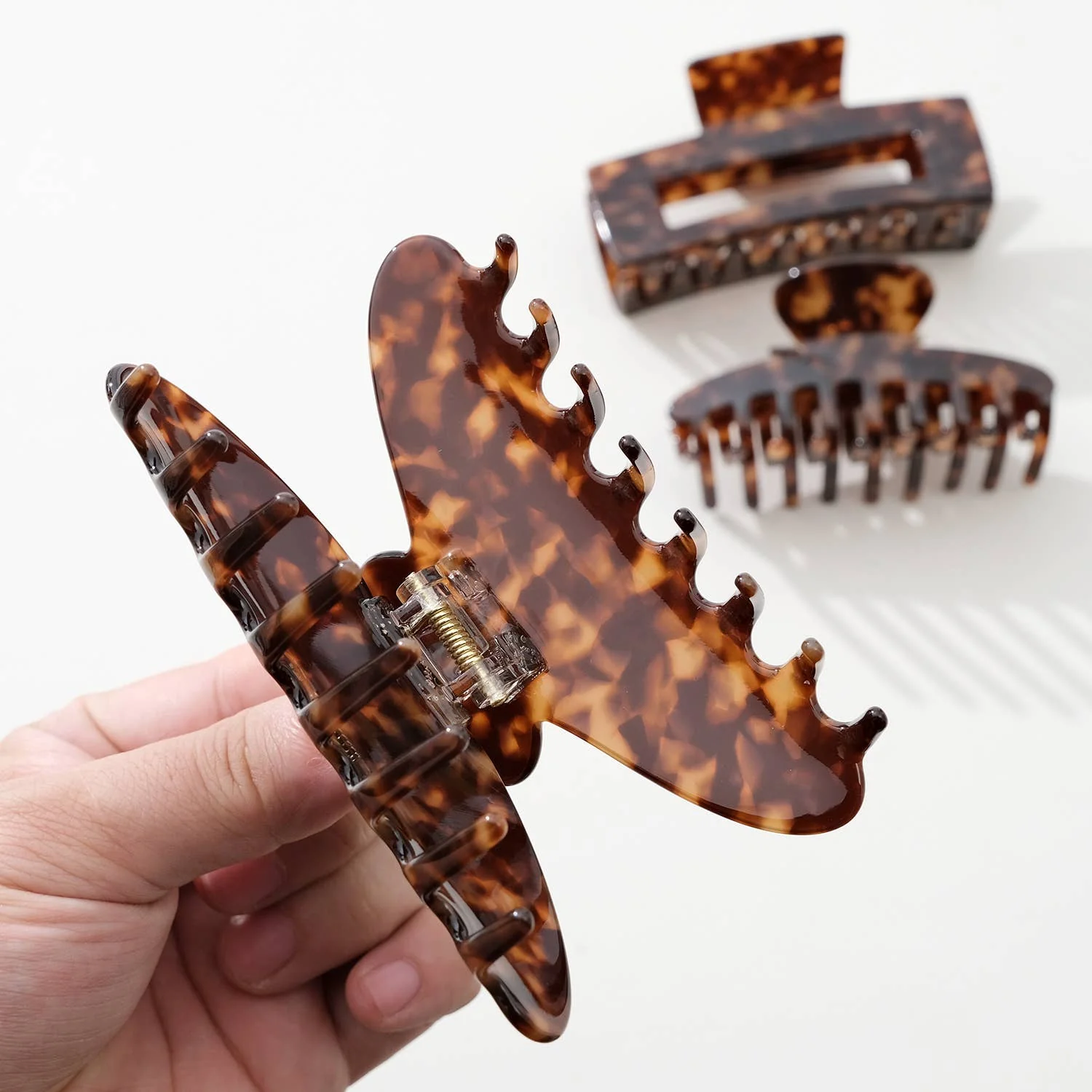 Deep Tortoise Large | Assorted Large Claw Clips - Image 9