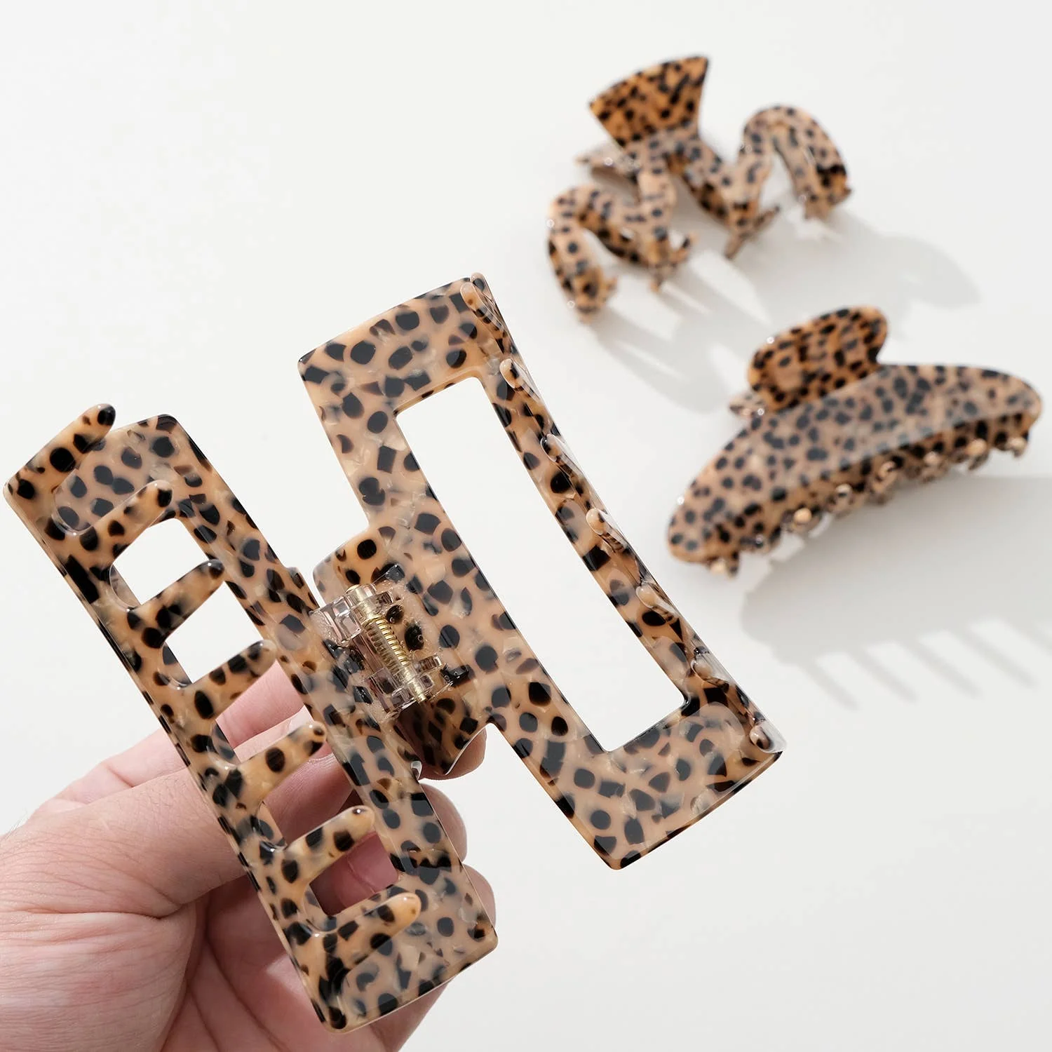 Wild Leopard Large | Assorted Large Claw Clips - Image 11