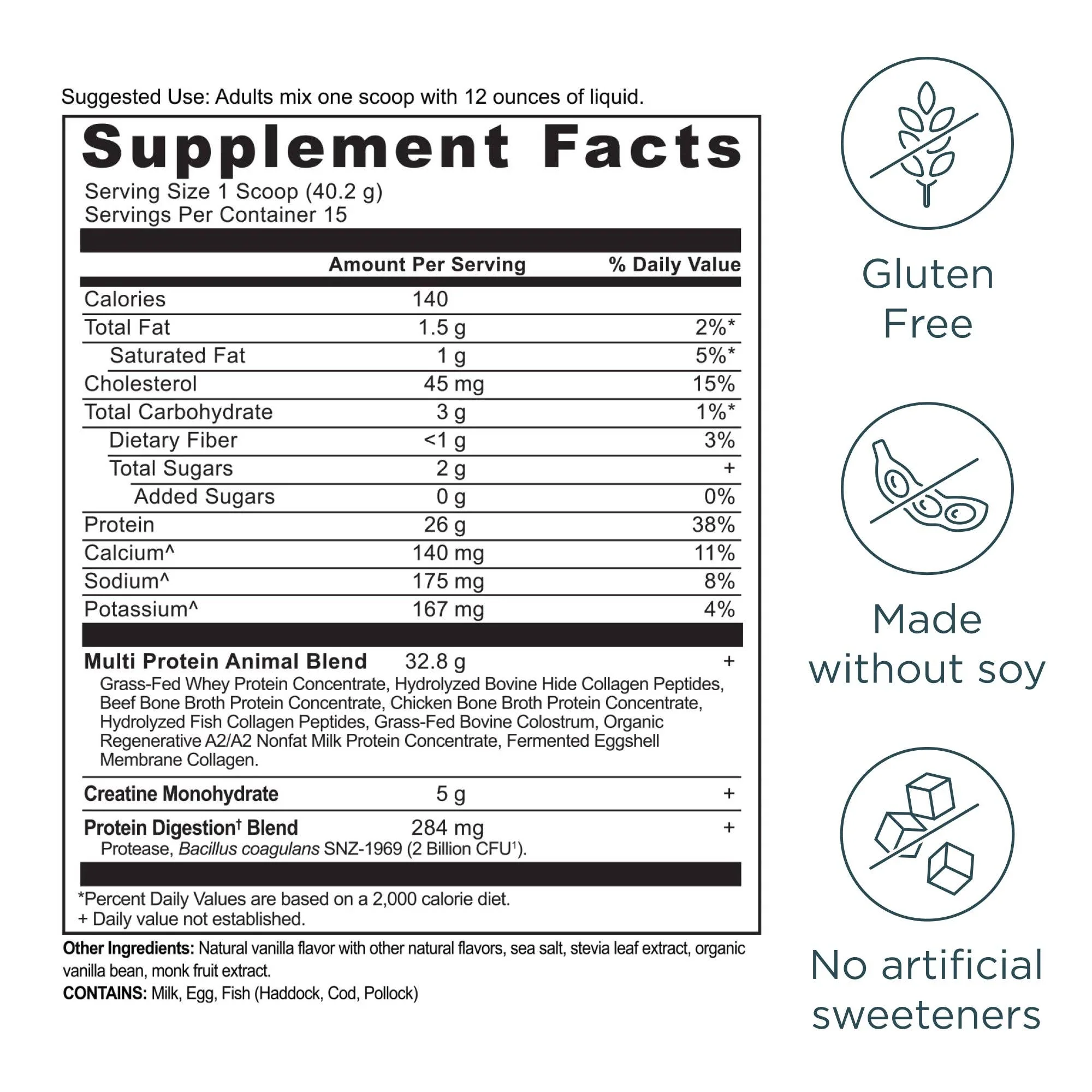 Multi Protein + Creatine | Powder Vanilla Bean - Image 2