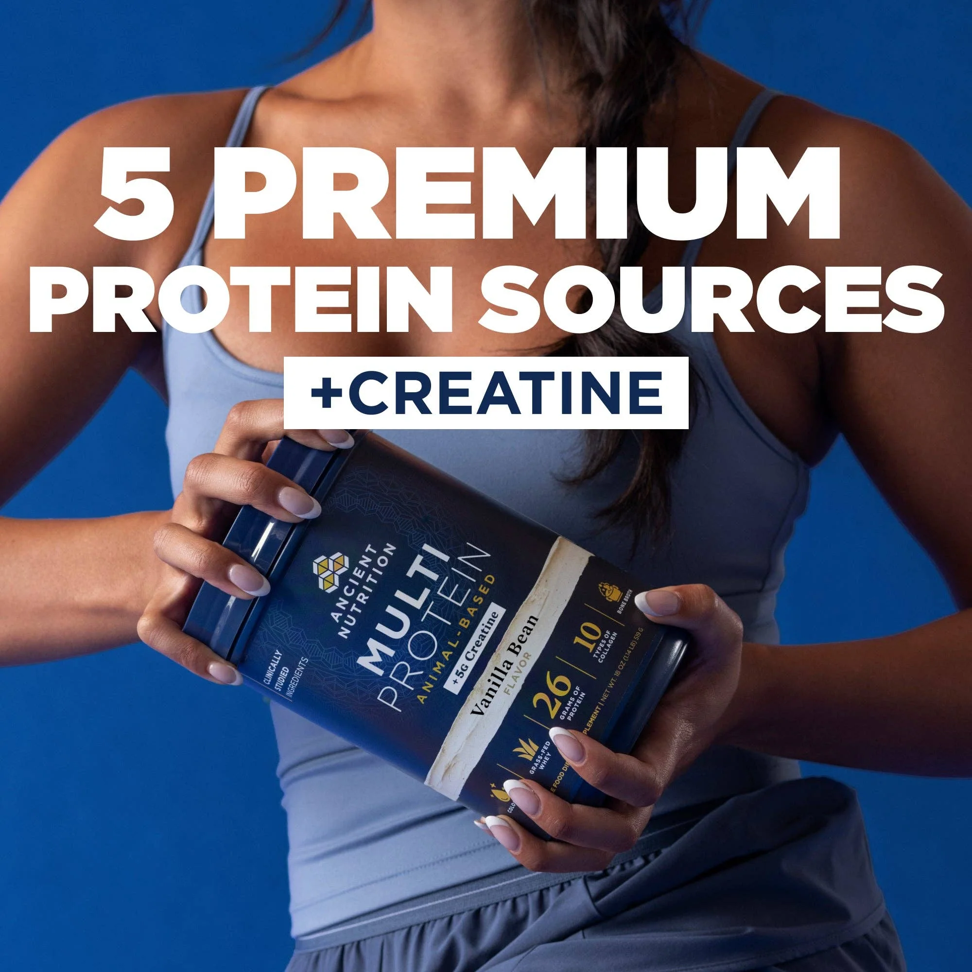 Multi Protein + Creatine | Powder Vanilla Bean - Image 3