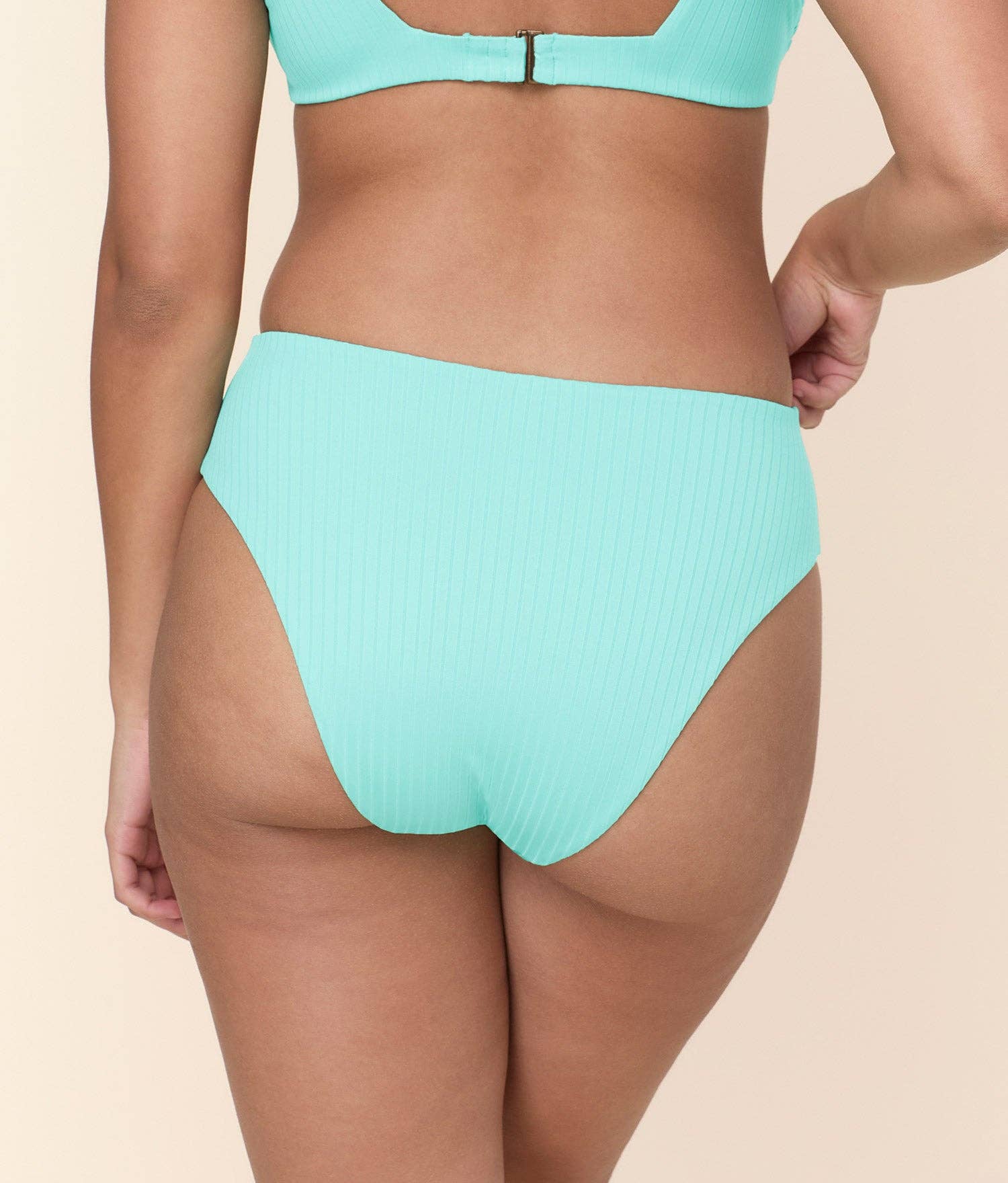 The 90s High Waist Bikini Bottom | Opal - Image 7