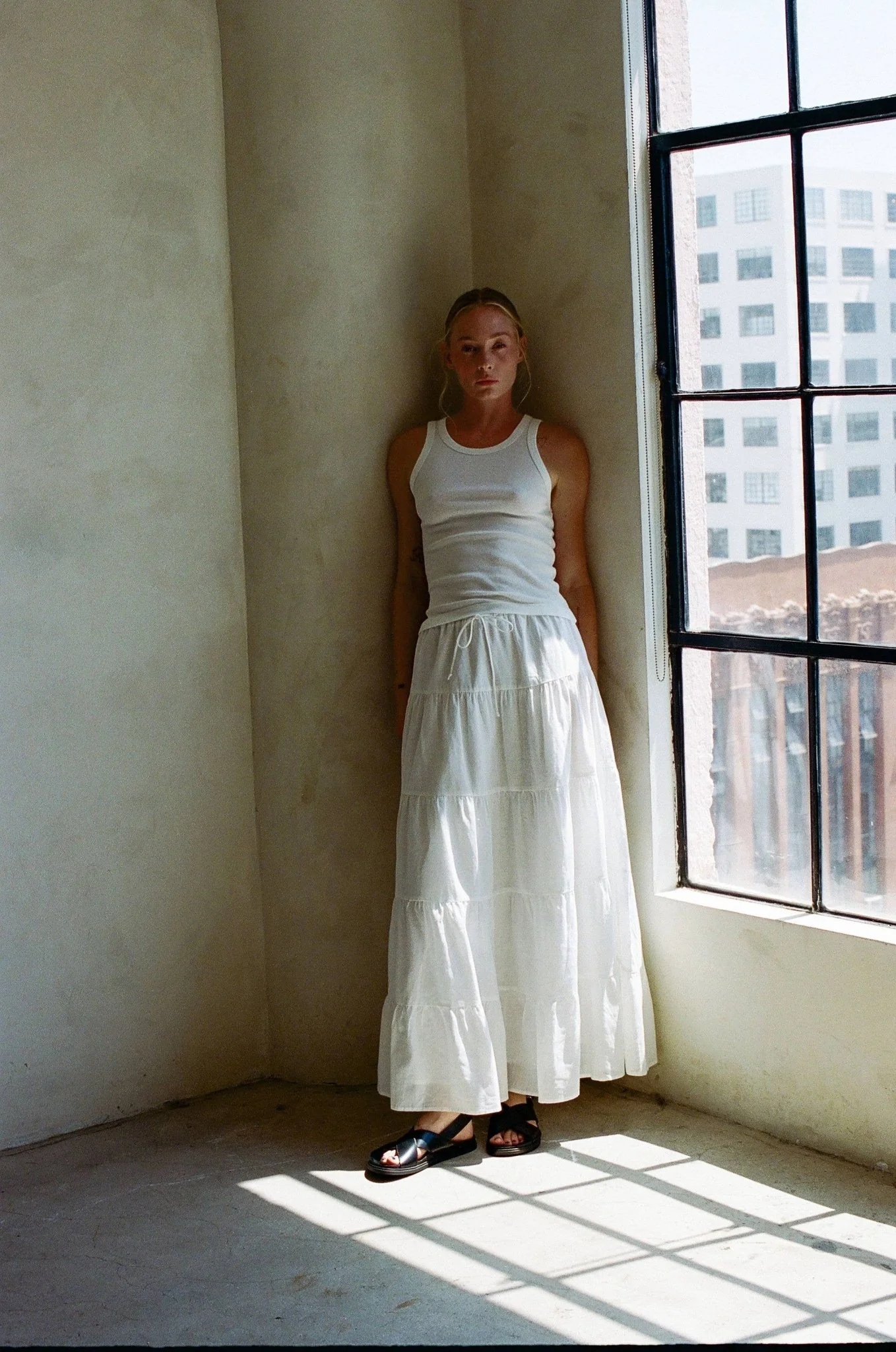 May Tiered Maxi Skirt | Off White - Image 4