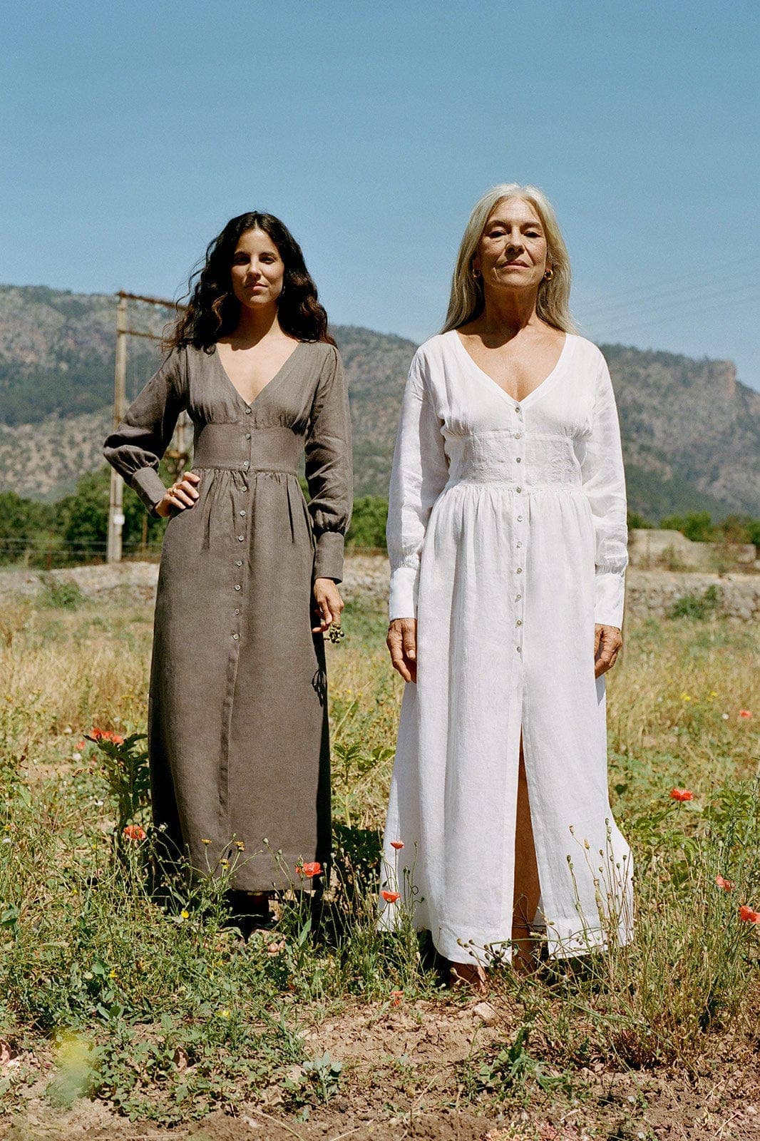 The Gertrude Linen Maxi Dress | White - Image 3