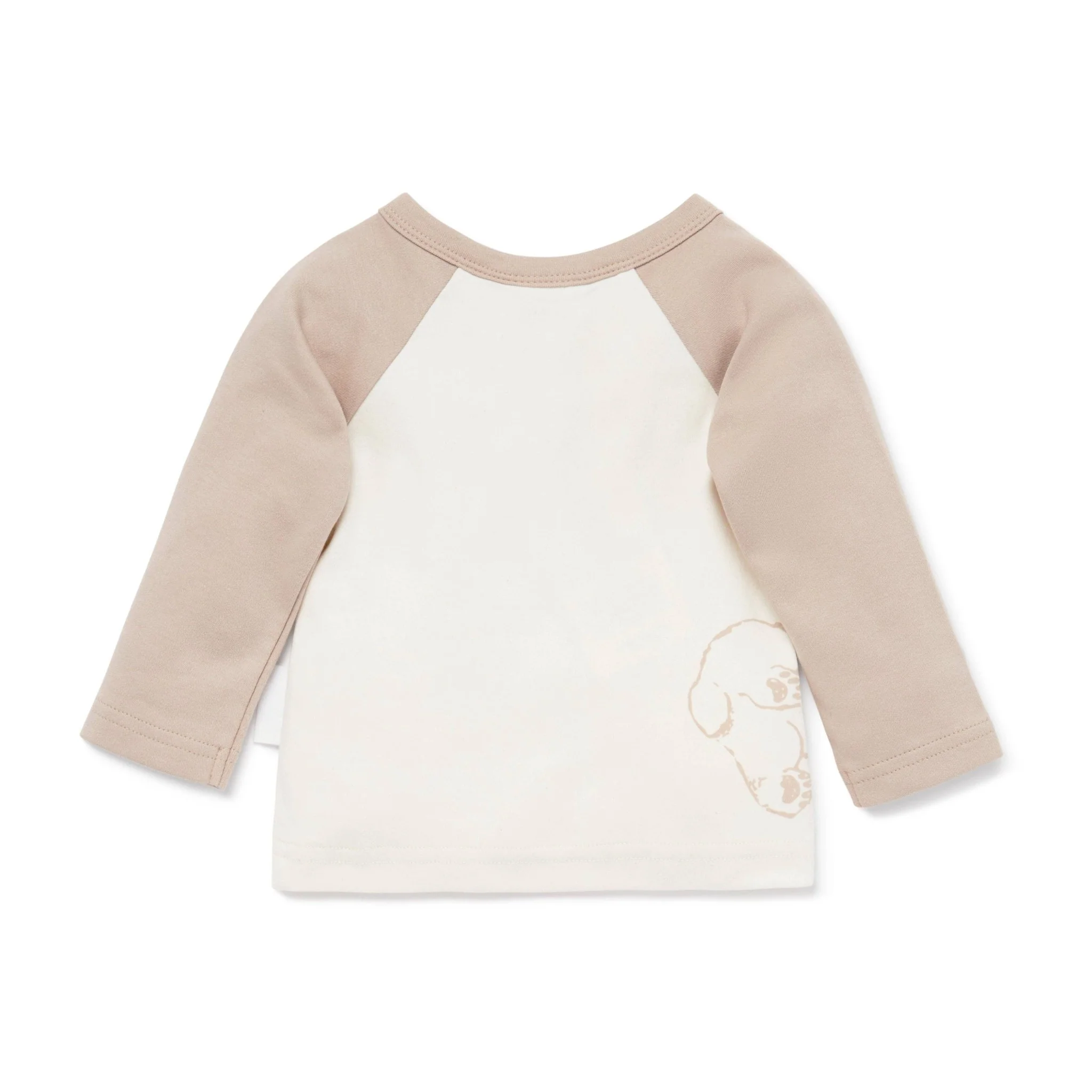 Bear Print Raglan Tee - Image 3