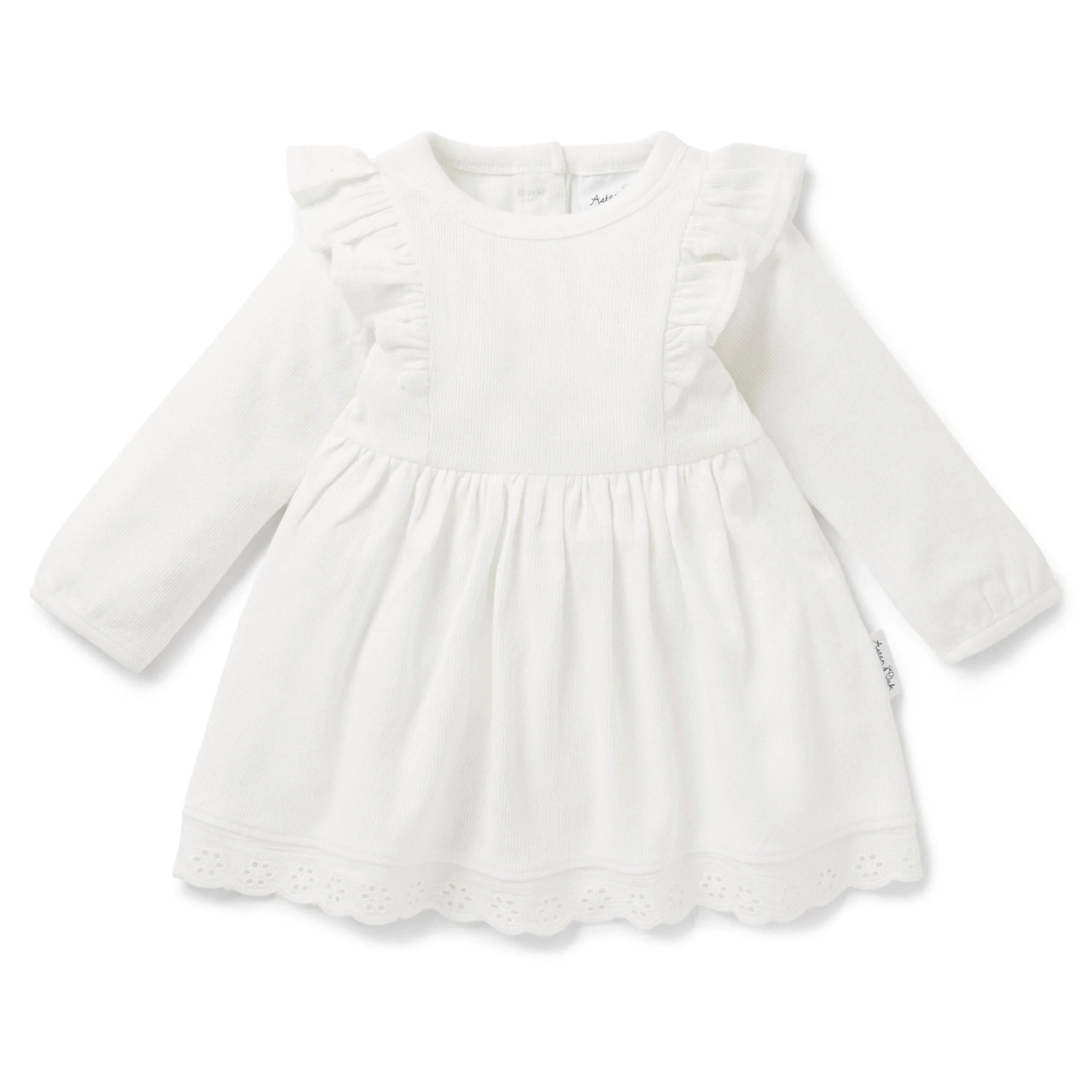 Snow Rib Ruffle Dress - Image 4