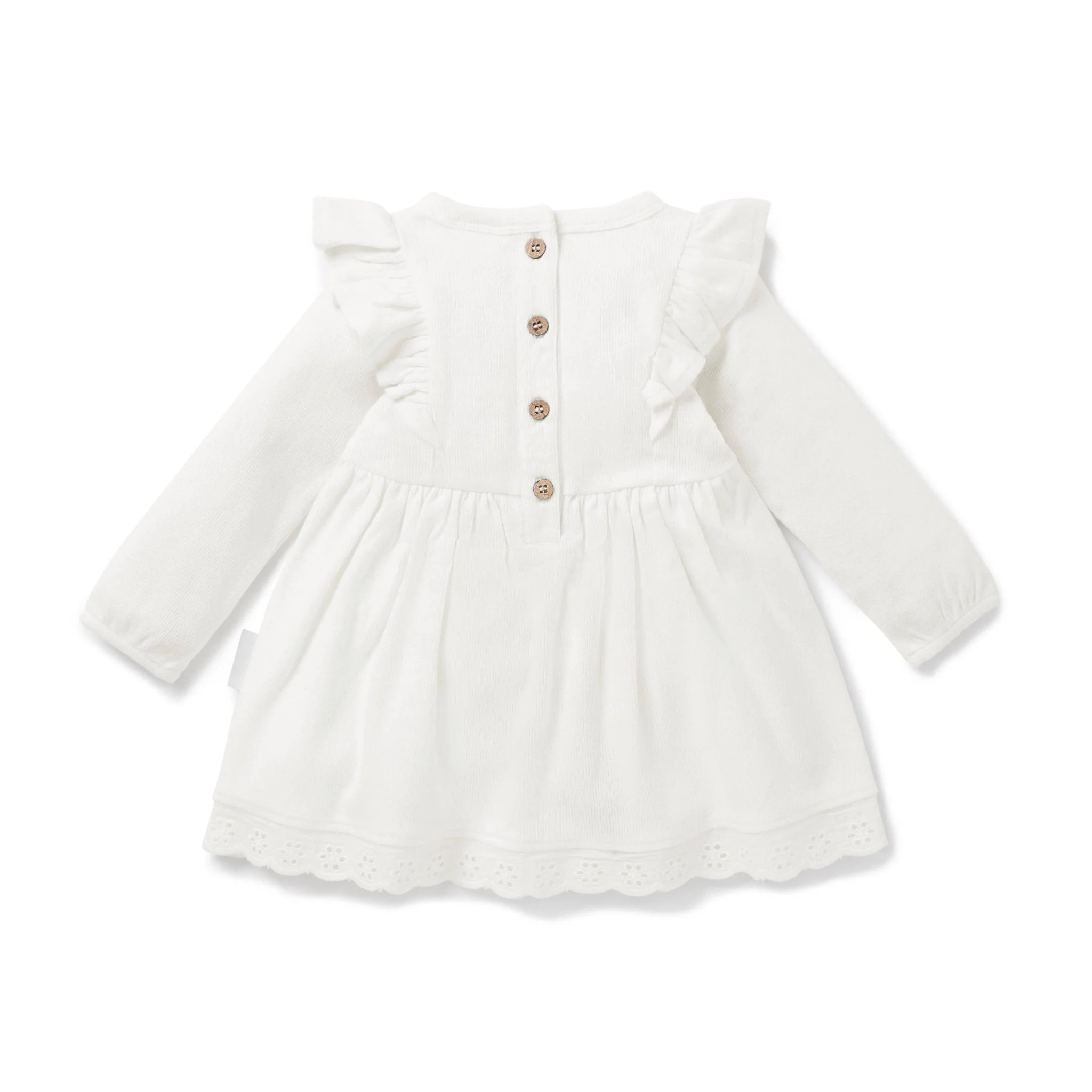 Snow Rib Ruffle Dress - Image 5