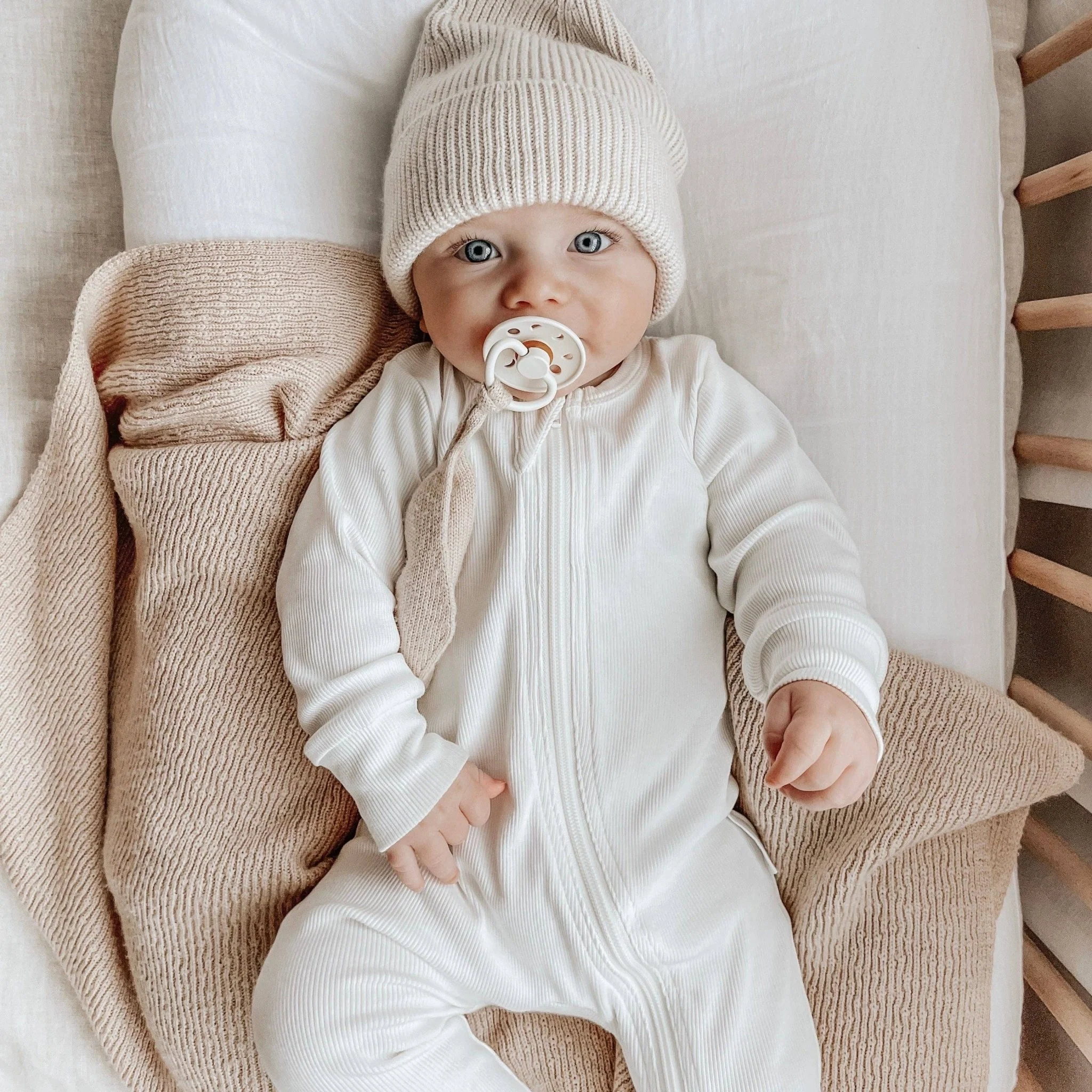 Snow Rib Zip Romper - Image 3
