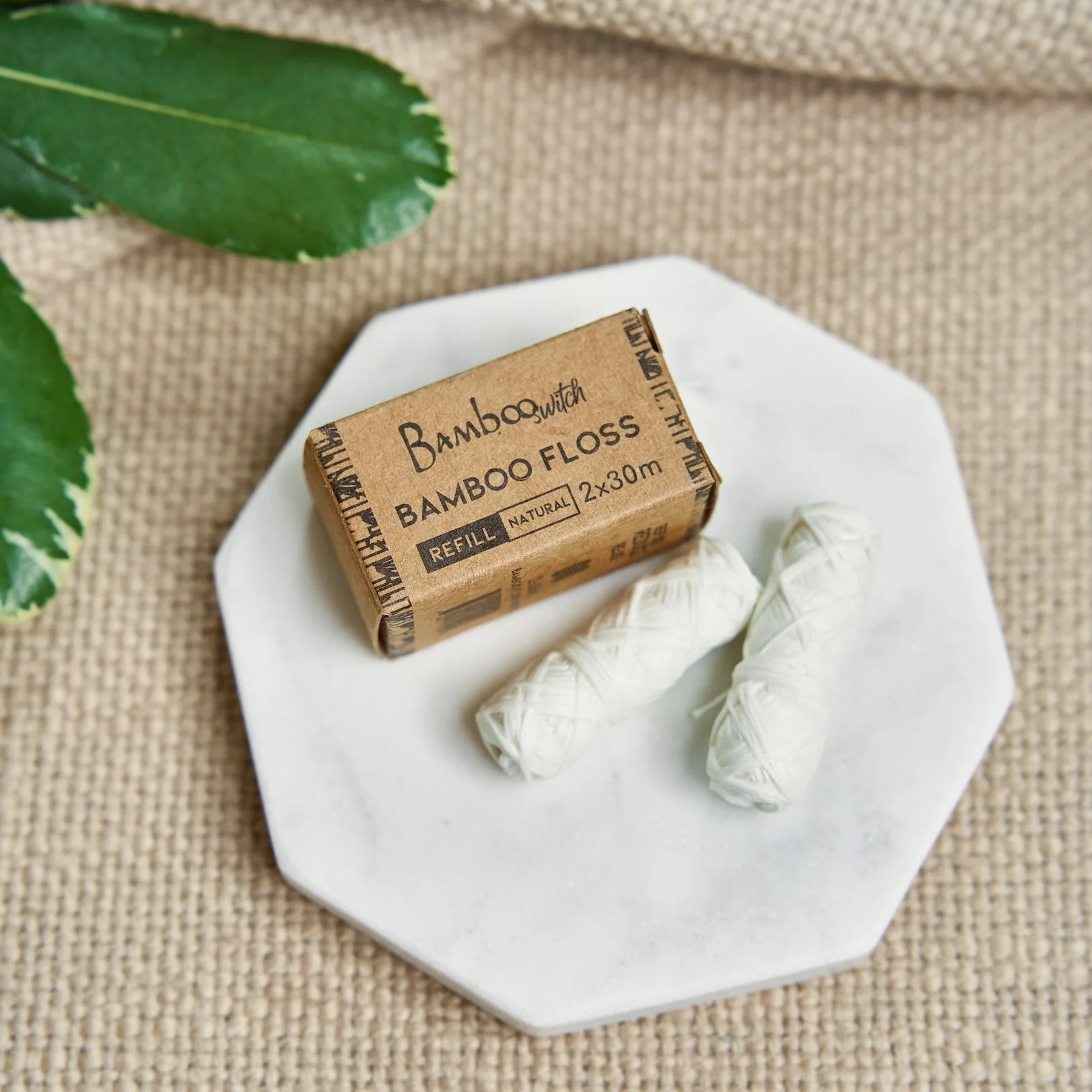 Bamboo Floss Refill 2 Pack | Vegan | Bamboo Natural White Floss - Image 2