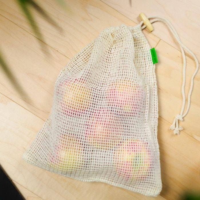 Organic Cotton Mesh Produce Bags | 2 Pack - Image 3
