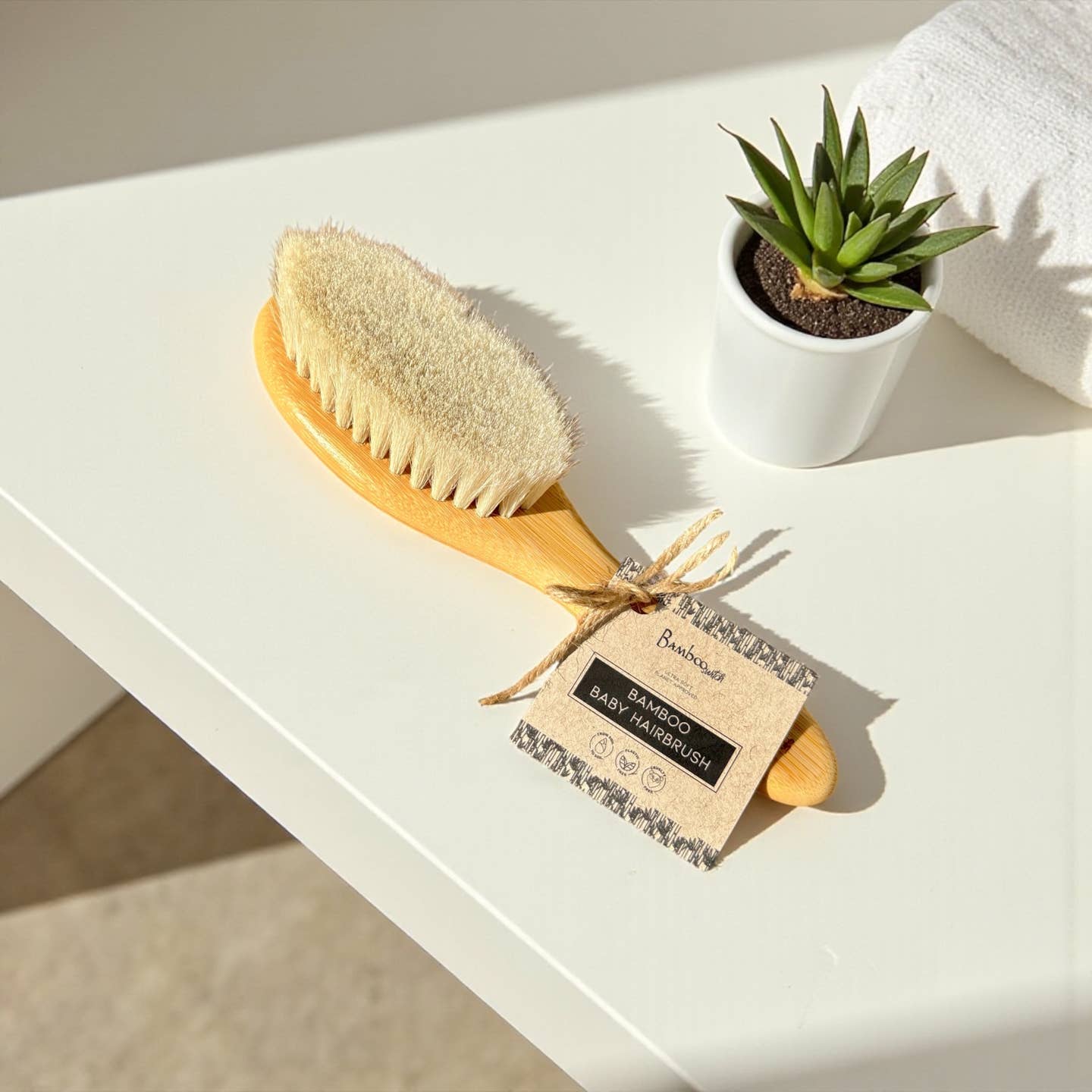 Bamboo Baby Hairbrush - Image 4