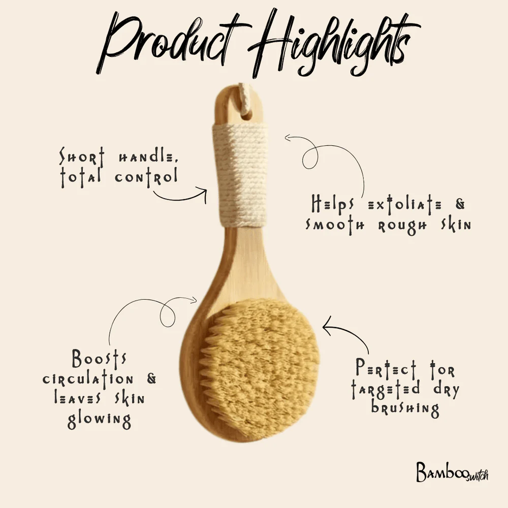Bamboo Mini Dry Brush - Image 2