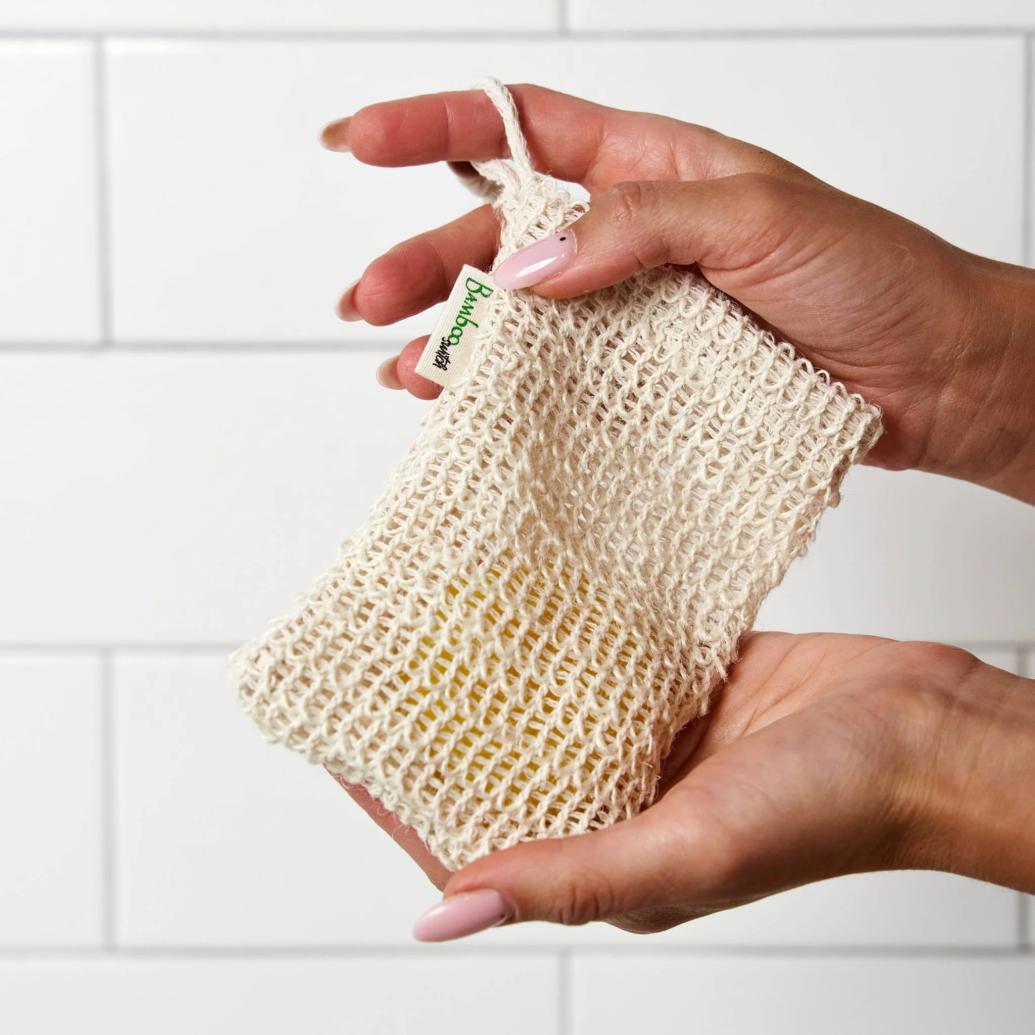 Compostable Sisal Soap Saver Bag - Image 3