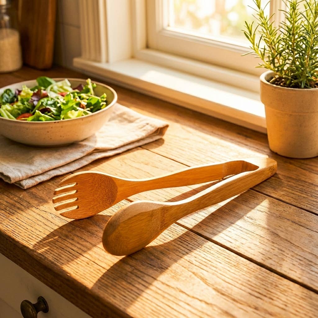 Sustainable Bamboo Tongs - Image 2