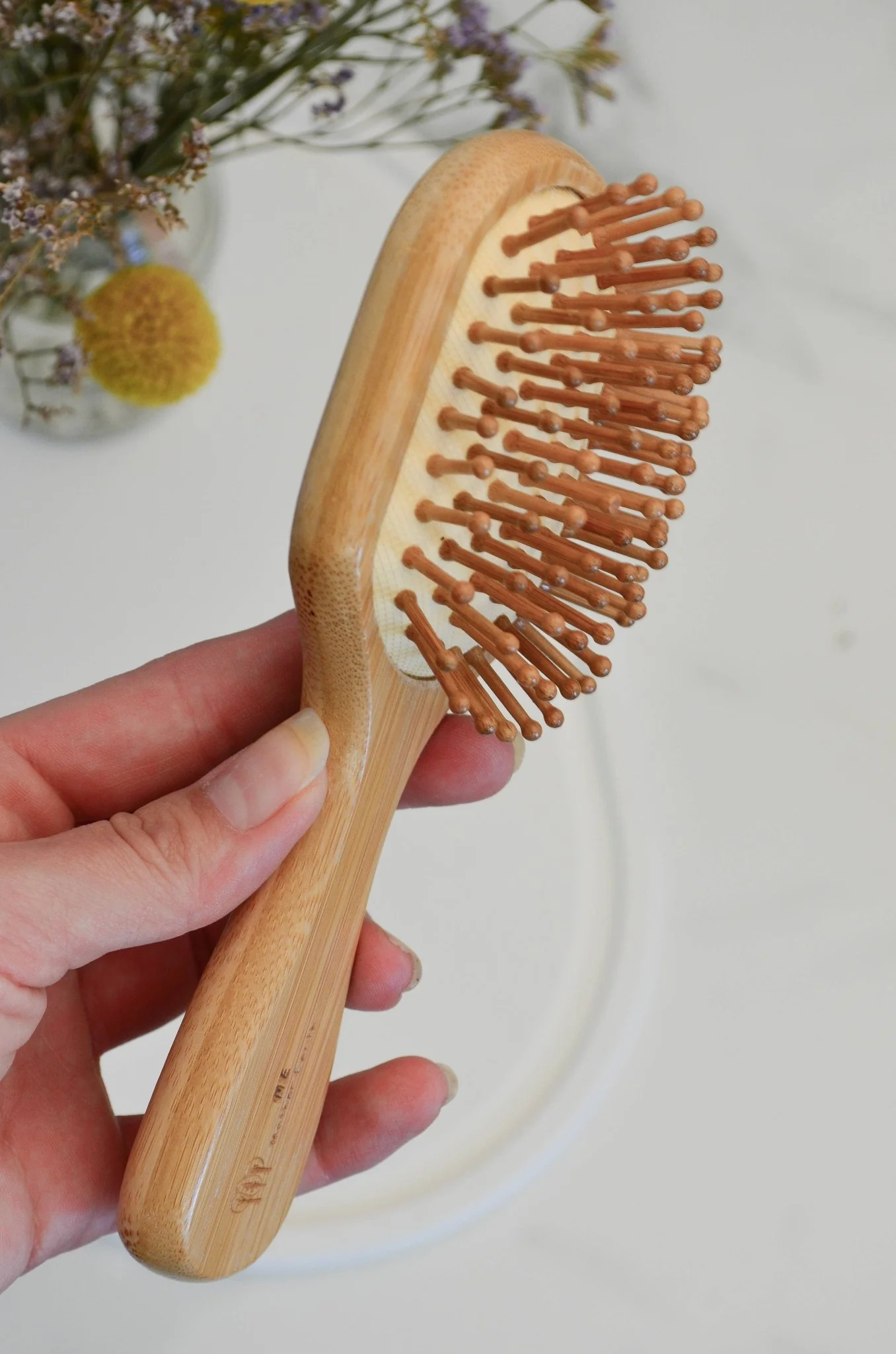 Bamboo Travel Hairbrush - Image 2