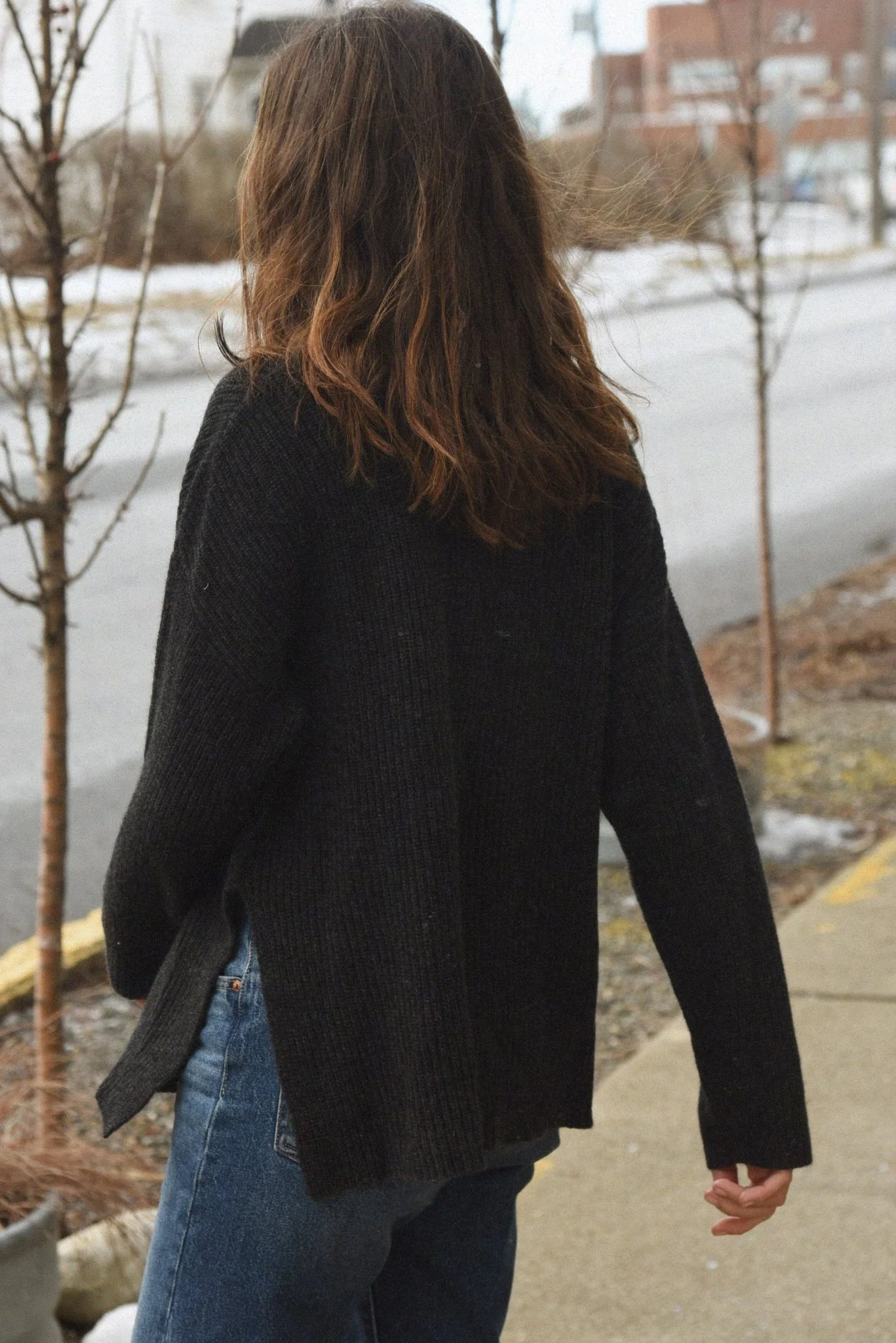 The Cashmere Cozy Half Zip Sweater | Shadow - Image 2