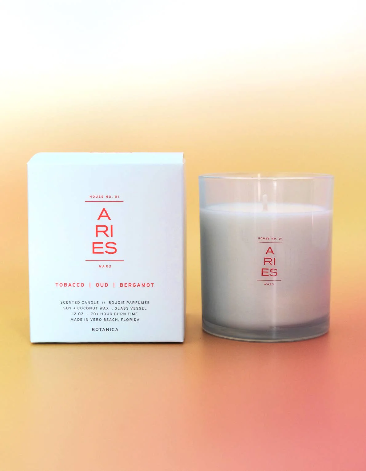 Aries Zodiac Candle - Image 3