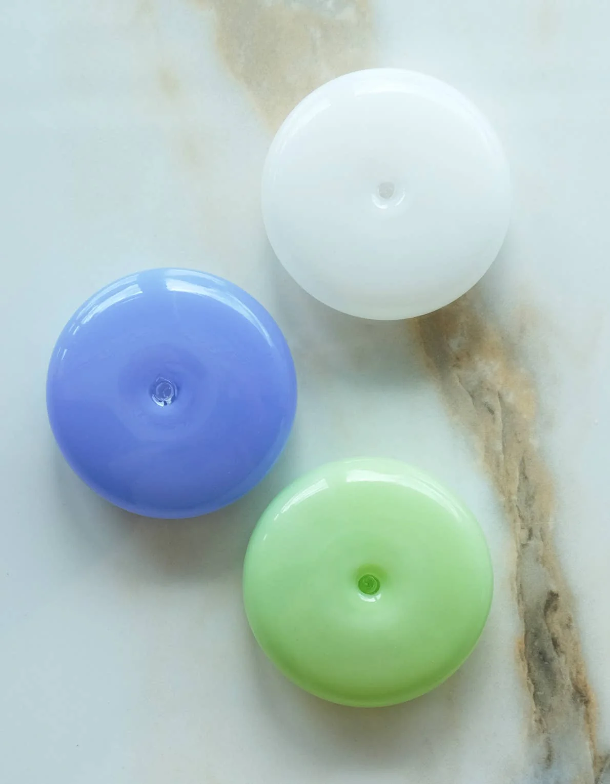Bubble Incense Holder | White Milk Glass - Image 3