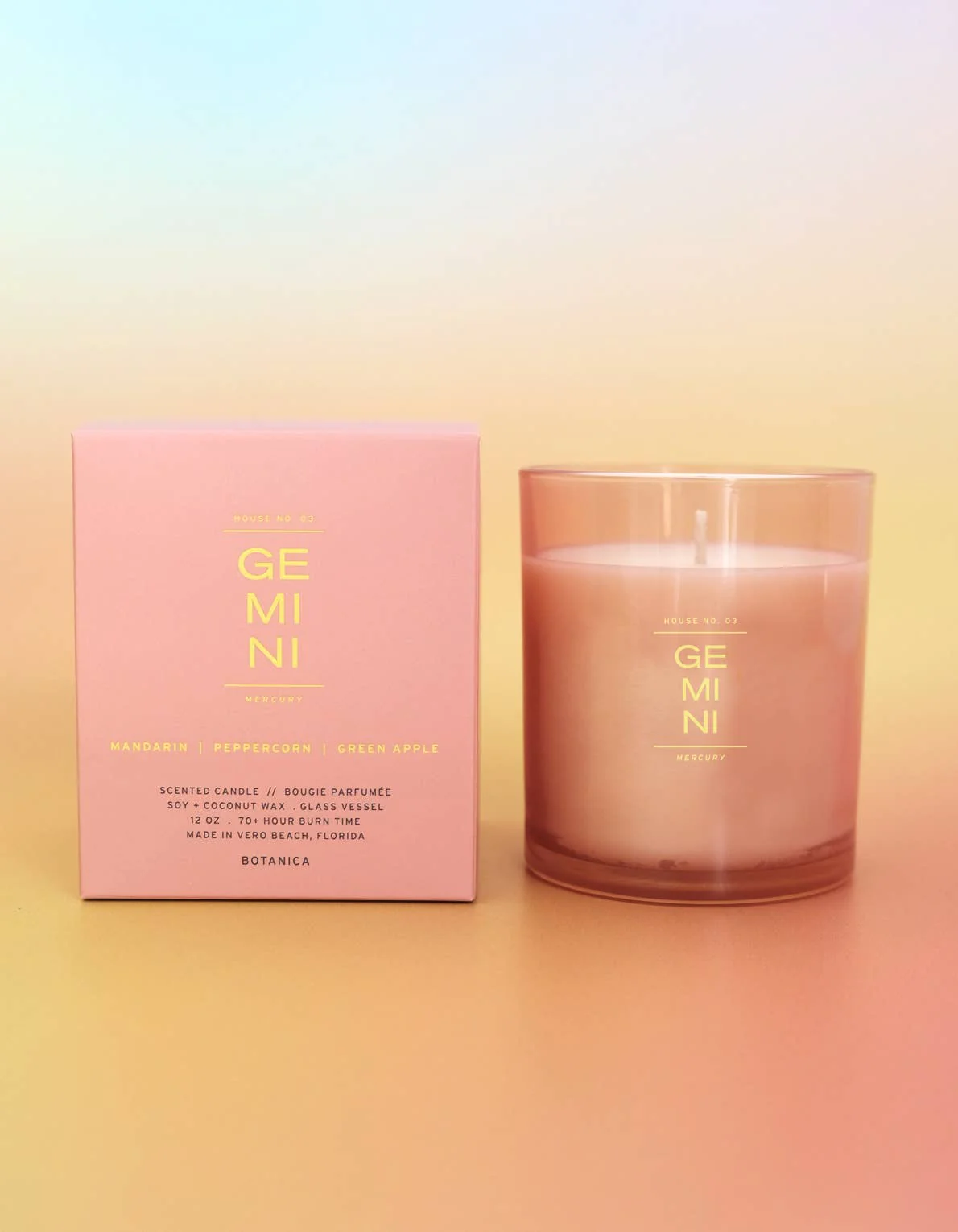 Gemini Zodiac Candle - Image 3