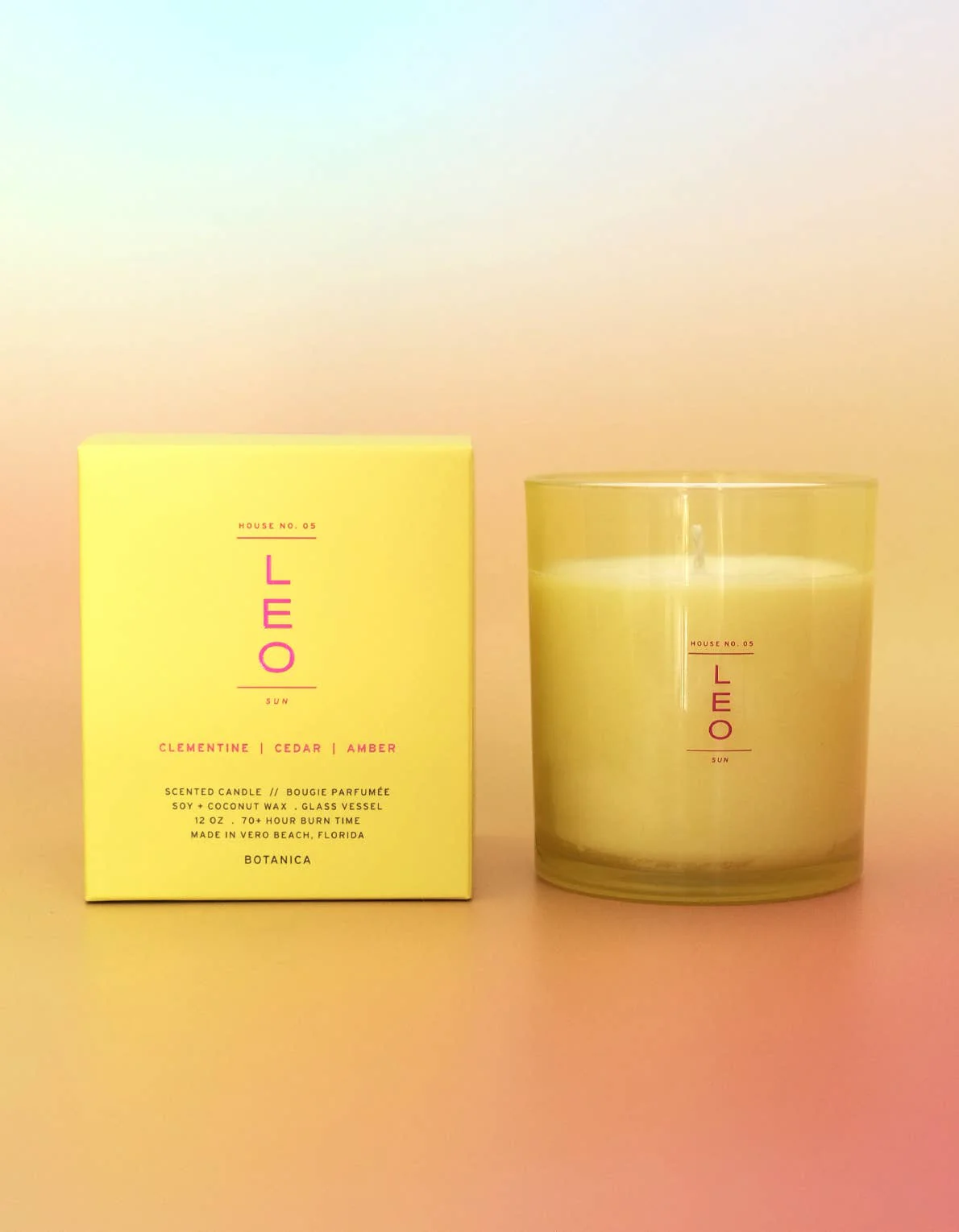 Leo Zodiac Candle - Image 3