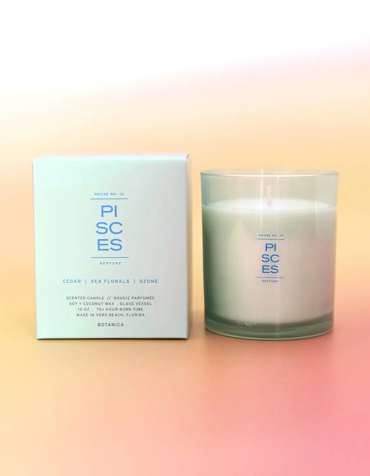 Pisces Zodiac Candle - Image 3