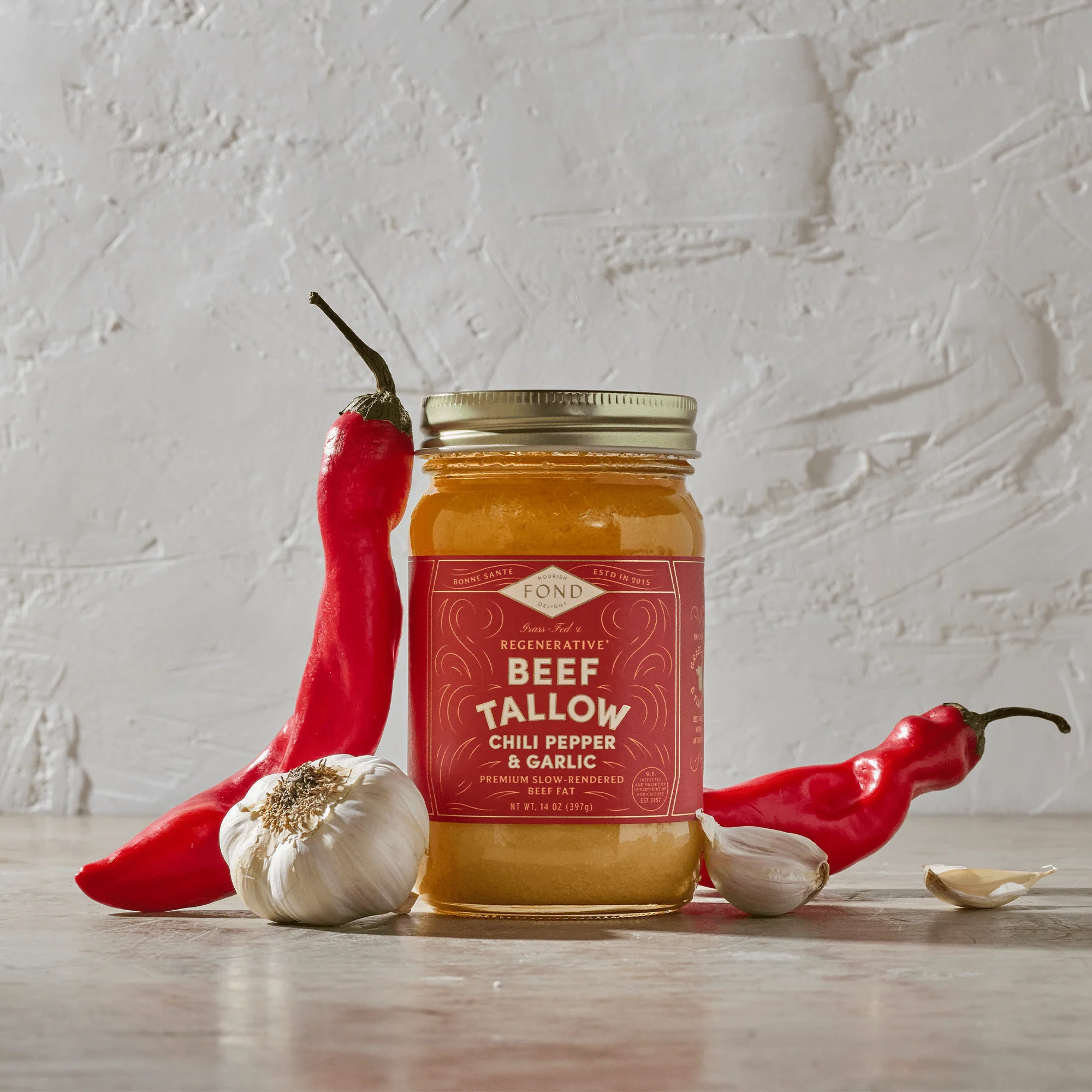 Chili & Garlic Regenerative Beef Tallow - Image 3
