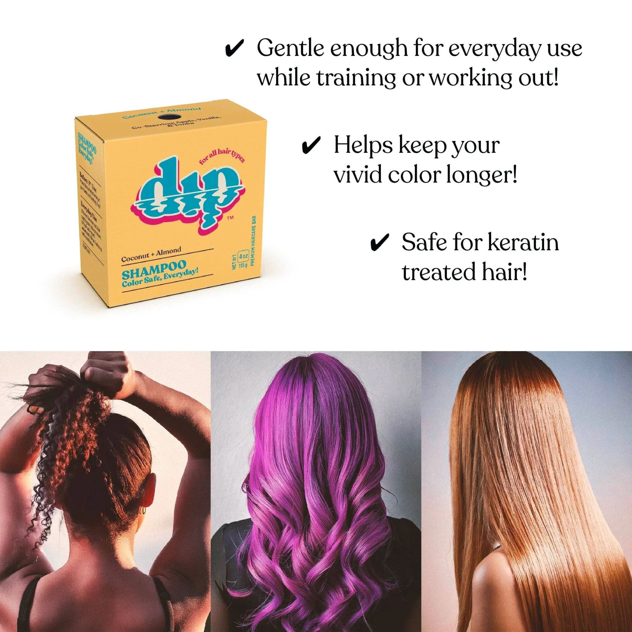 Color Safe Shampoo Bar for Every Day | Coconut & Almond - Image 5