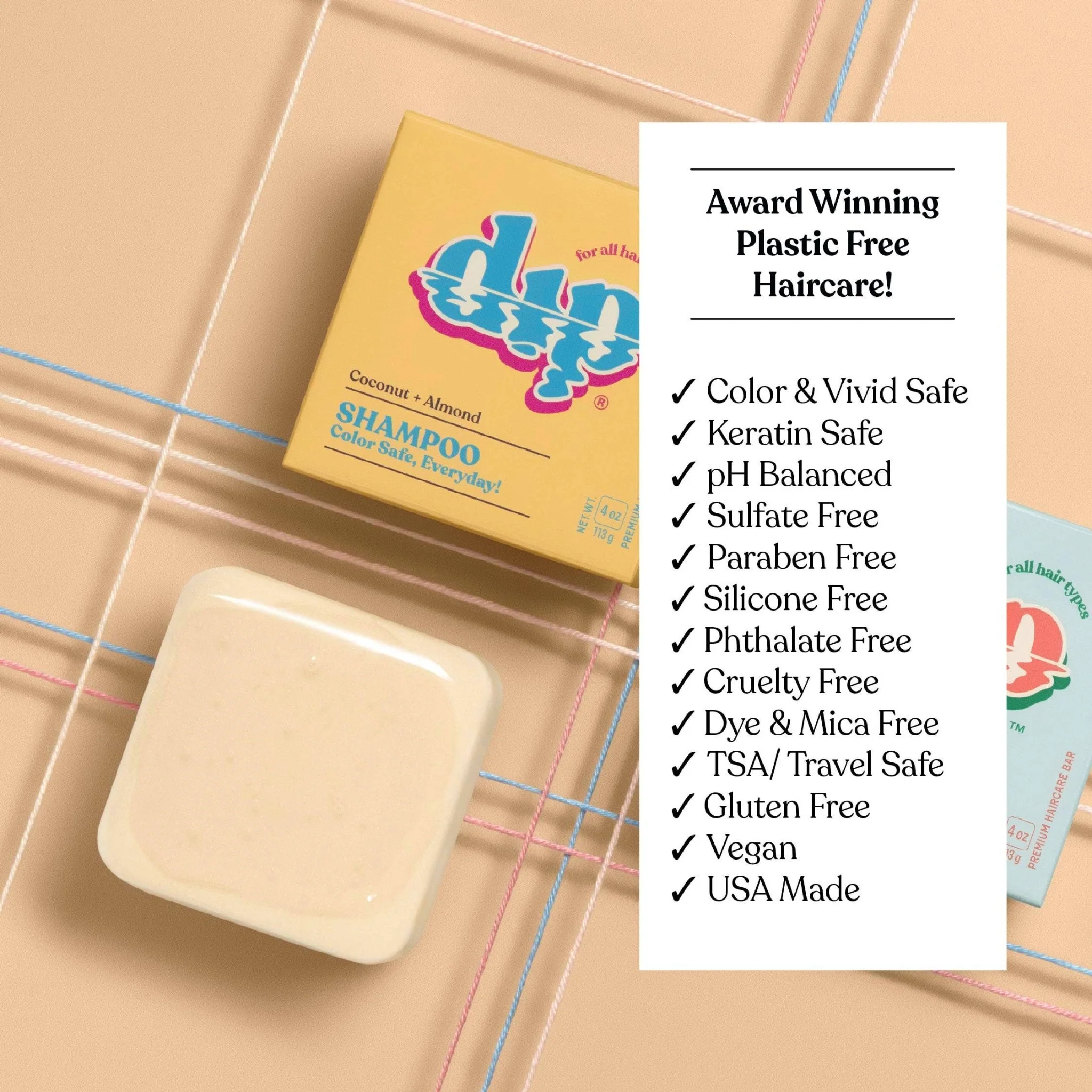 Color Safe Shampoo Bar for Every Day | Coconut & Almond - Image 8