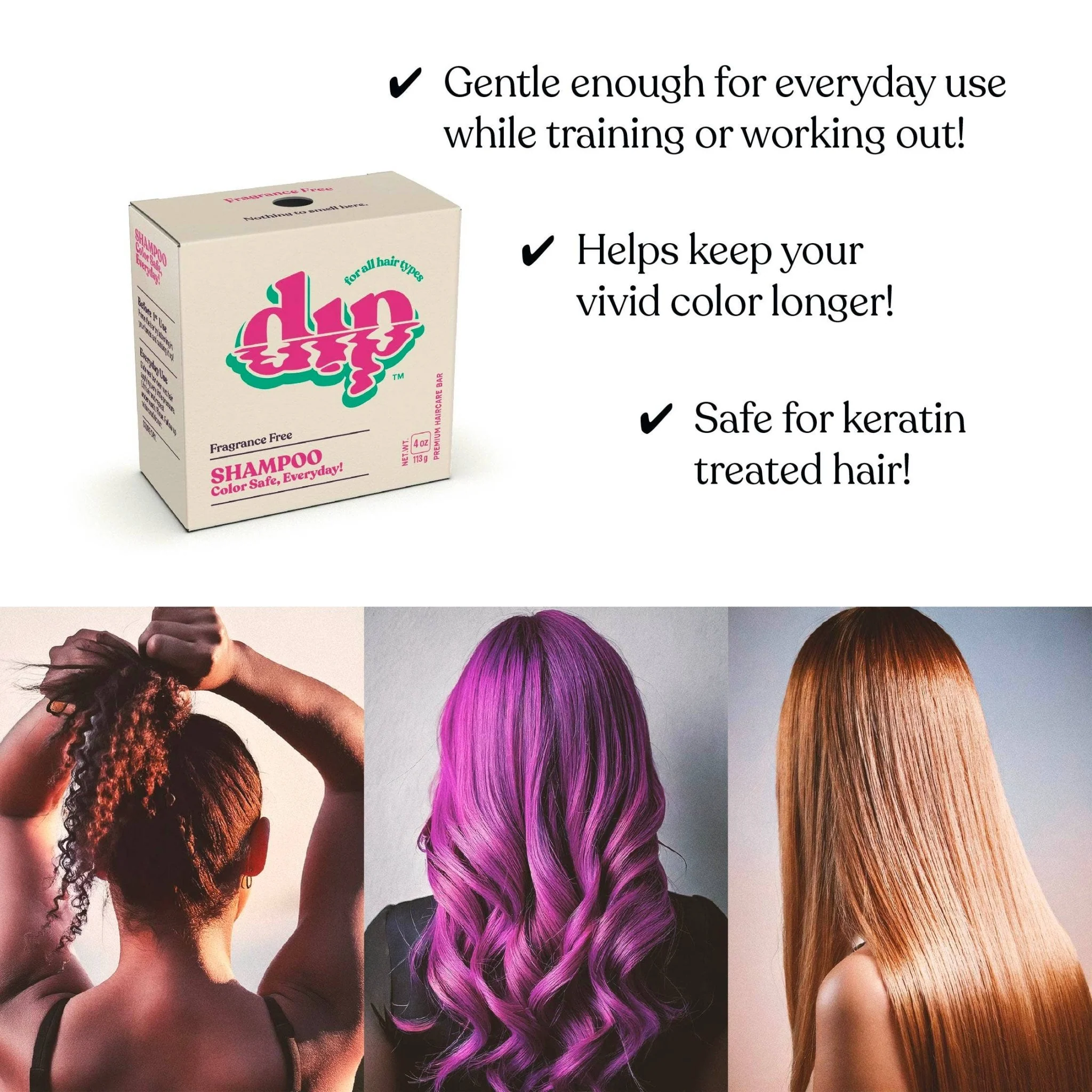 Color Safe Shampoo Bar for Every Day | Fragrance Free - Image 5