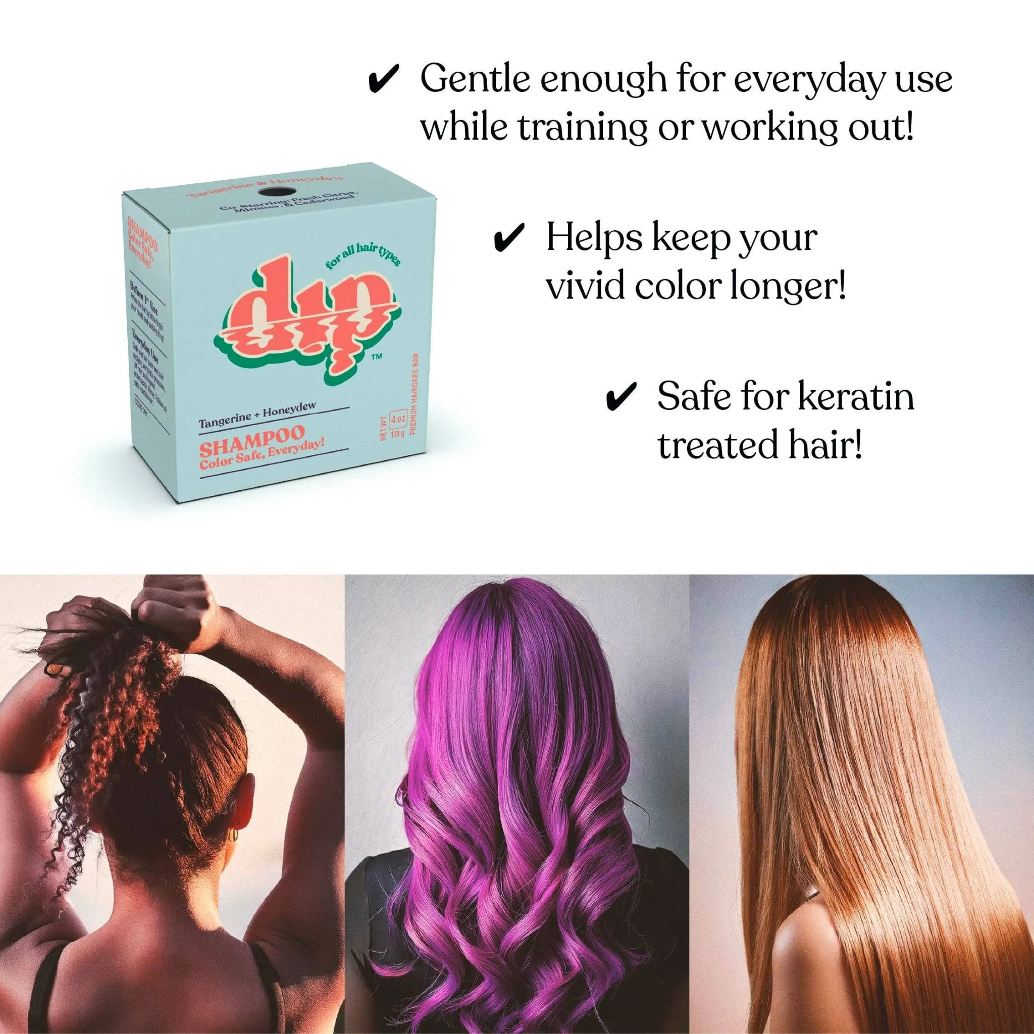 Color Safe Shampoo Bar for Every Day | Tangerine & Honeydew - Image 4