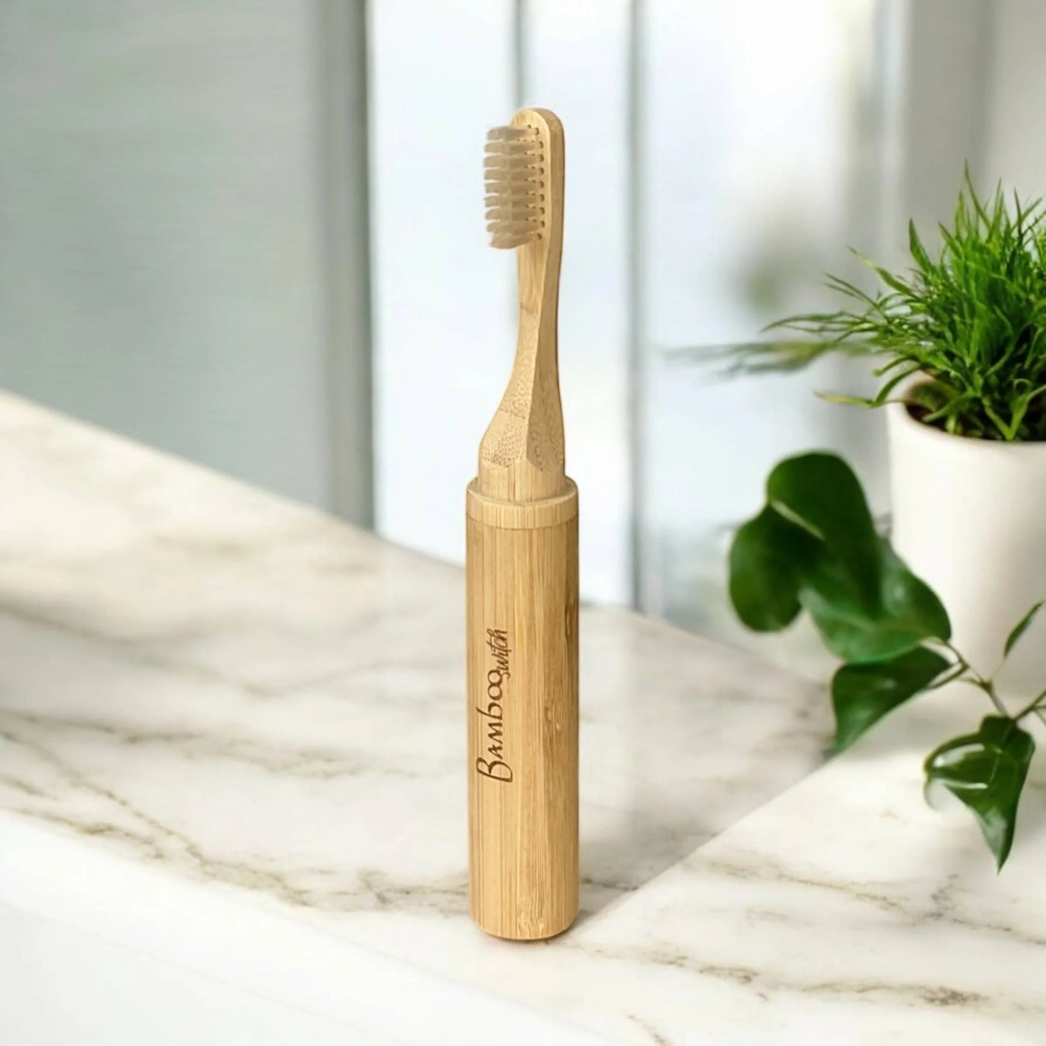 Compostable Bamboo Travel Toothbrush - Image 4