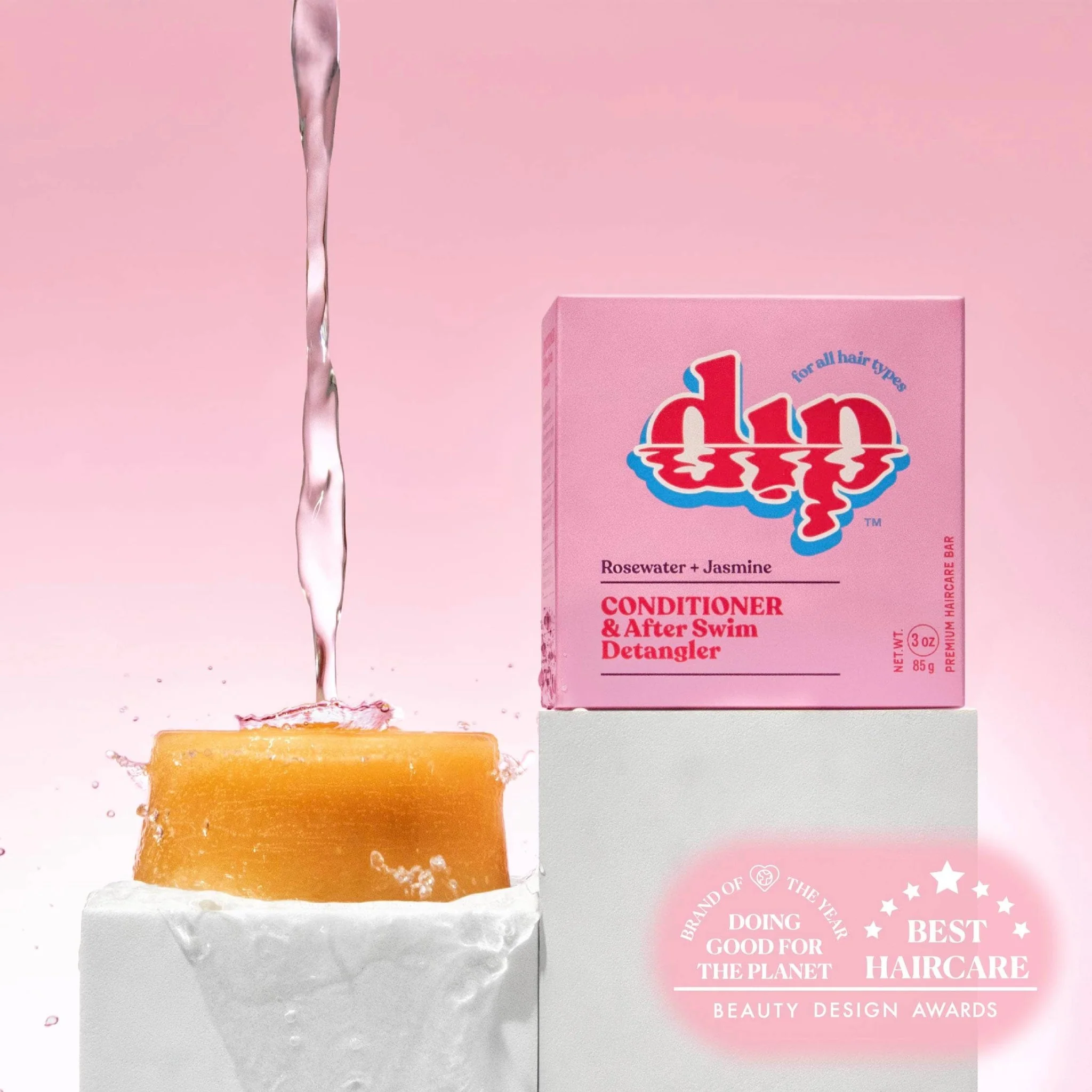 Conditioner Bar & After Swim Detangler | Rosewater & Jasmine - Image 3