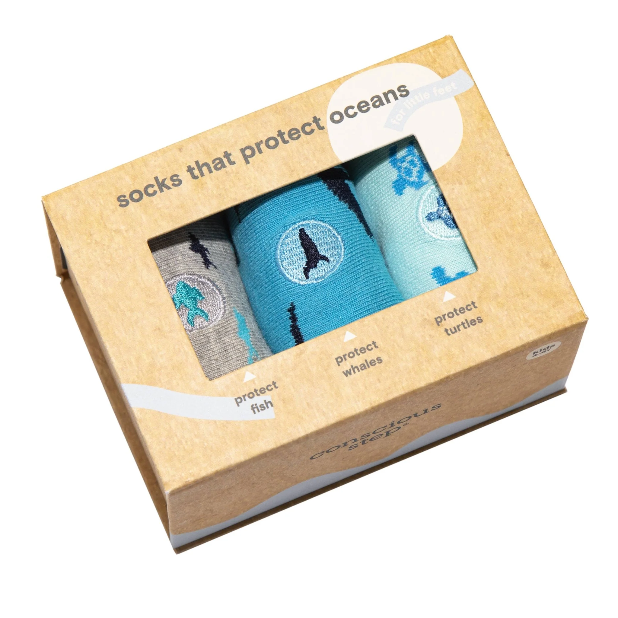 Kids' Socks that Protect Oceans | Boxed Set - Image 3