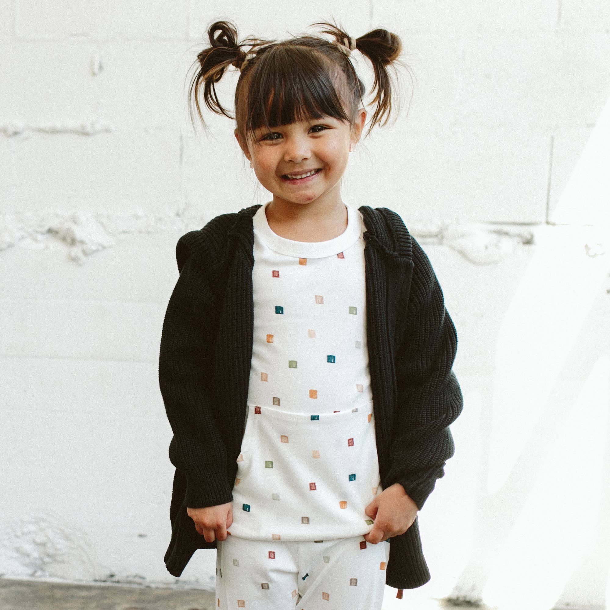 Cotton Baby & Kids' Knit Hoodie | Shadow - Image 4