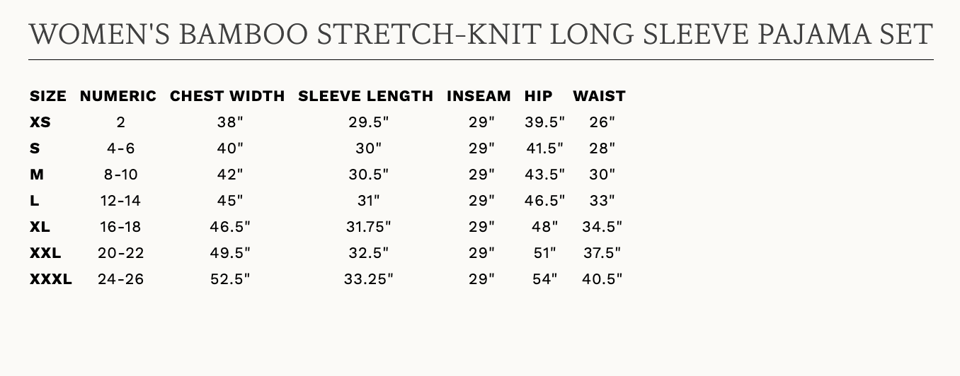Women's Bamboo Stretch-Knit Long Sleeve Pajama Set - Image 12