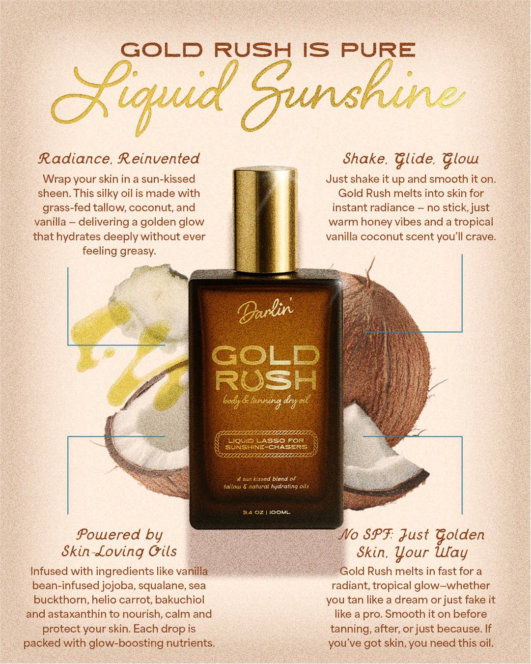 GOLD RUSH | Dry Body + Tanning Oil - Image 2
