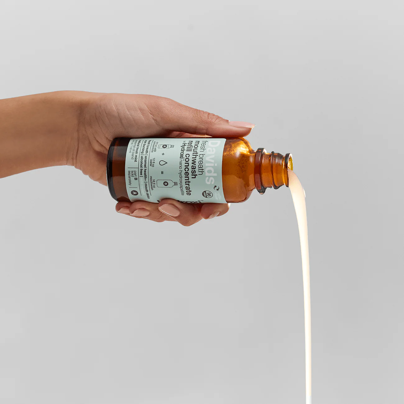 Davids Hydroxi™ Fresh Breath Mouthwash | Natural Fresh Mint - Image 3