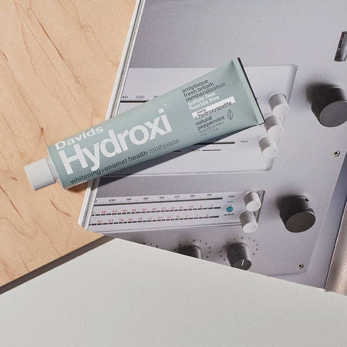 Davids Hydroxi™ Whitening + Enamel Health Nano Hydroxyapatite Premium Toothpaste | Peppermint - Image 3