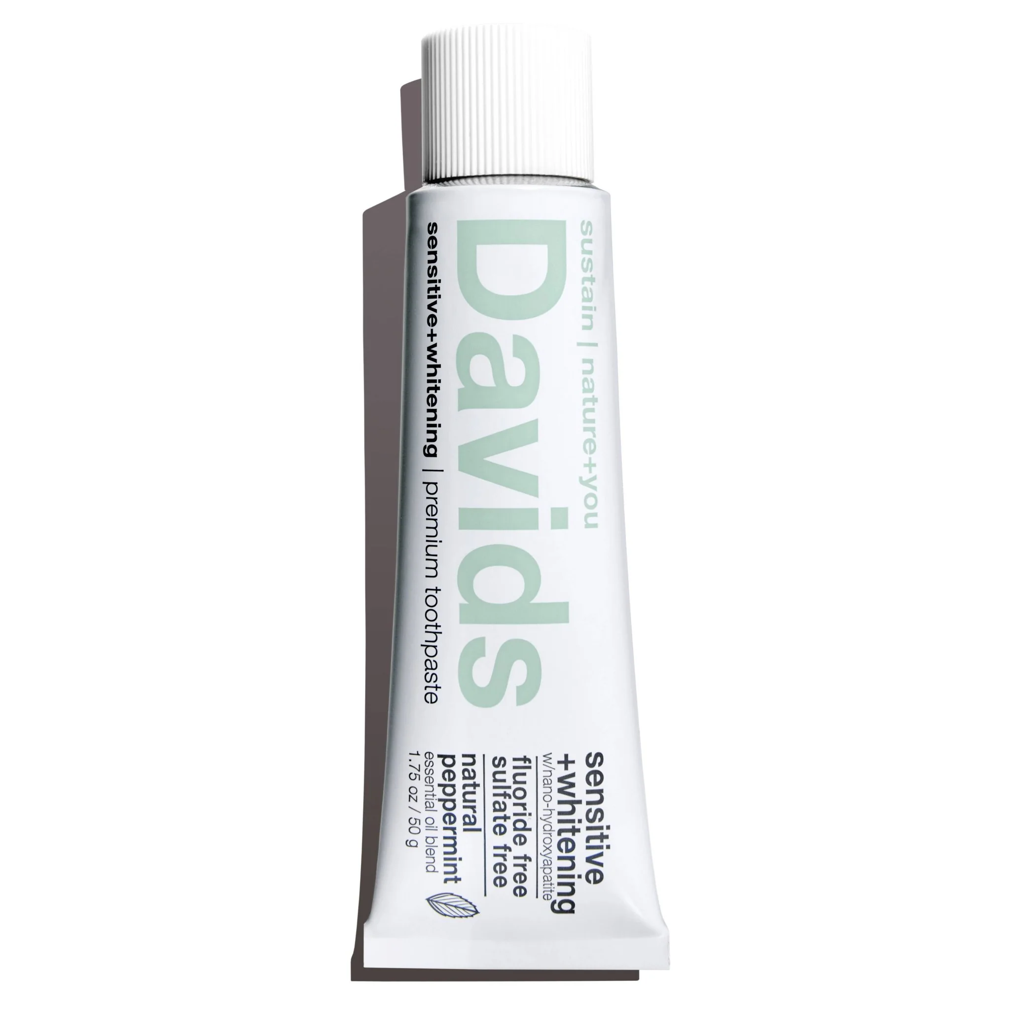 Davids Sensitive + Whitening Nano-Hydroxyapatite Premium Toothpaste | Peppermint - Image 5