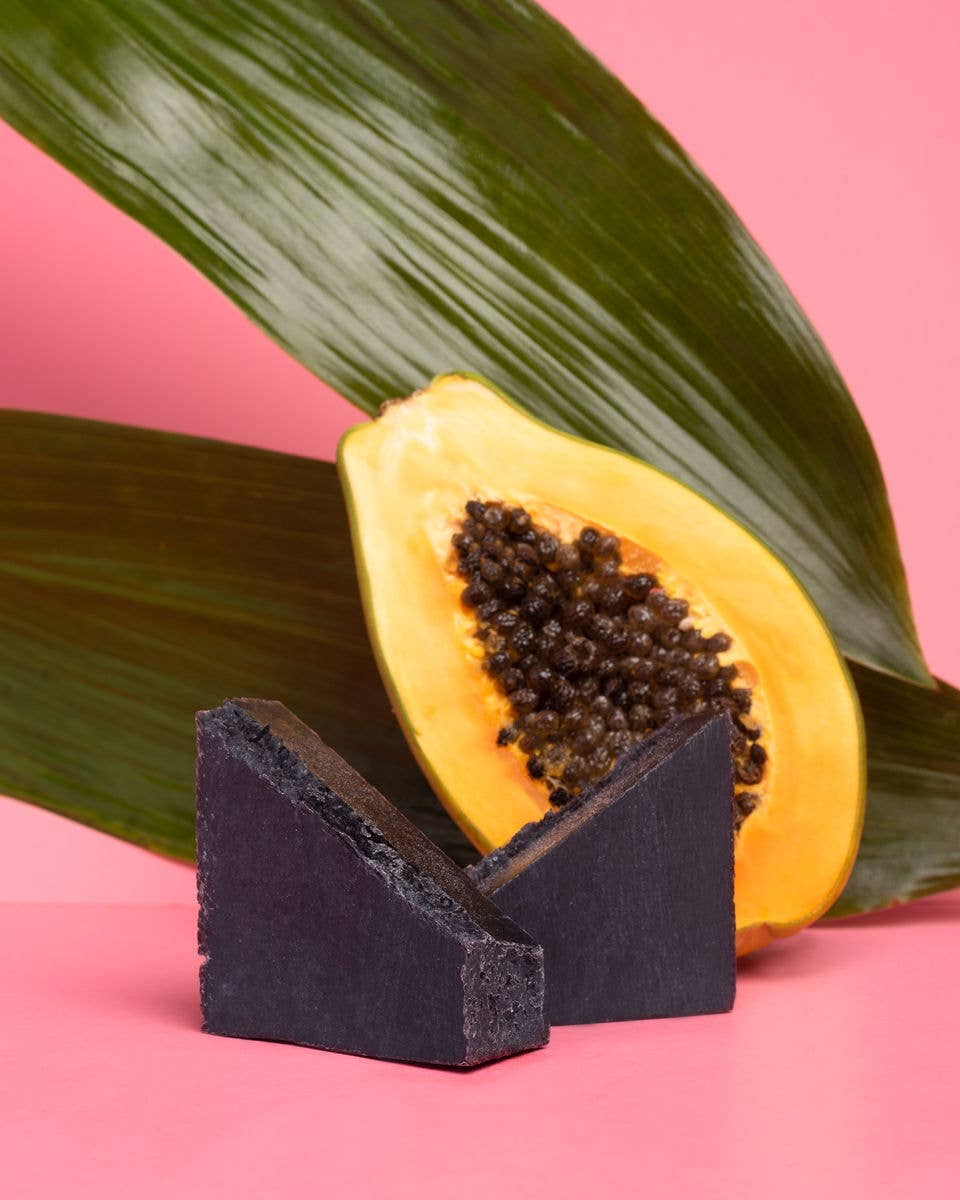 Coconut Charcoal Facial Soap | Superfood Spirulina +Fruit Oil - Image 5