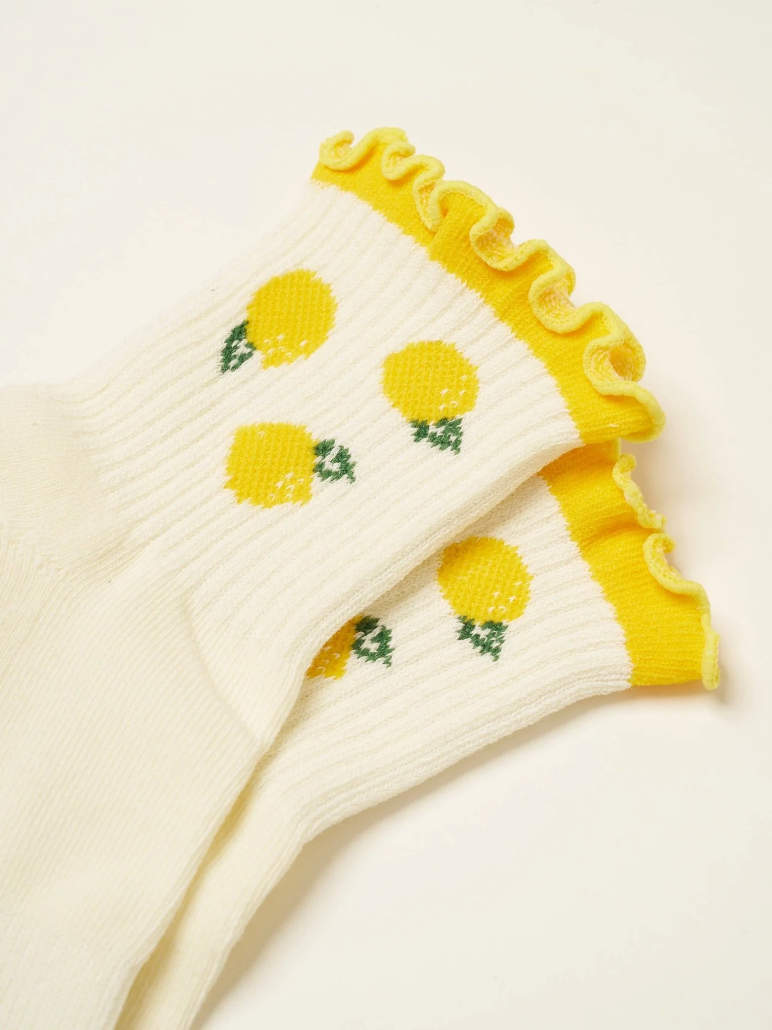 🍋 Lemon Ruffle Grip Sock | Pilates Socks - Image 5