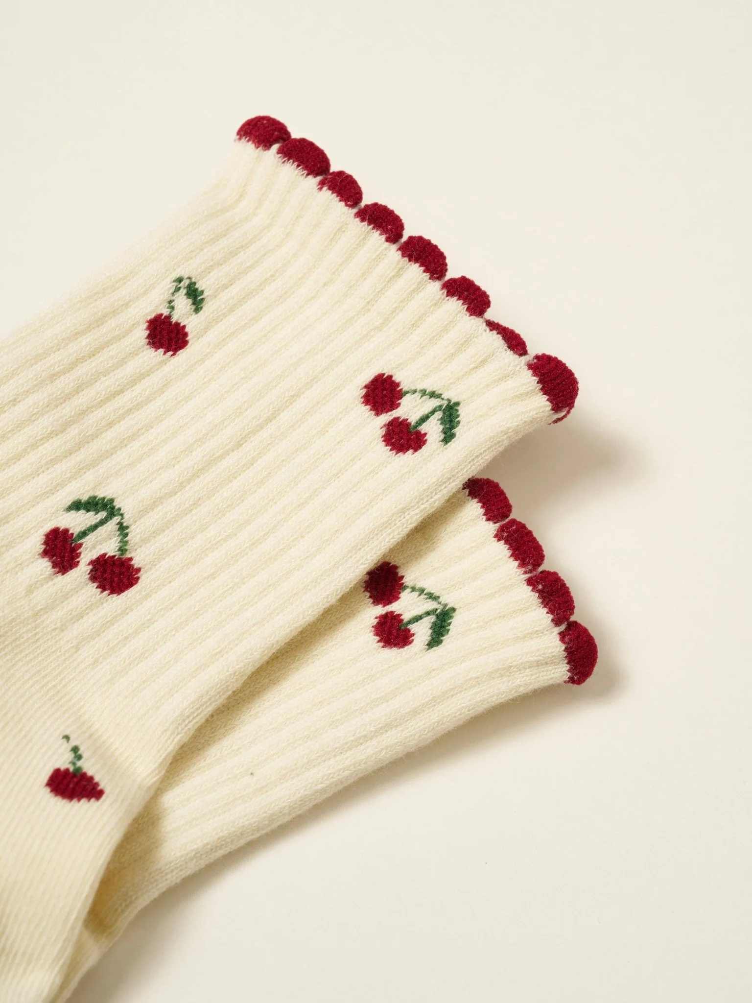🍒 Little Cherry Petal Grip Sock | Pilates Socks - Image 3