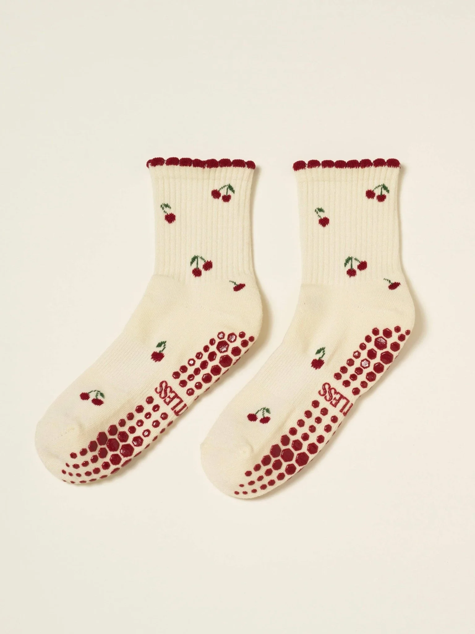 🍒 Little Cherry Petal Grip Sock | Pilates Socks - Image 5