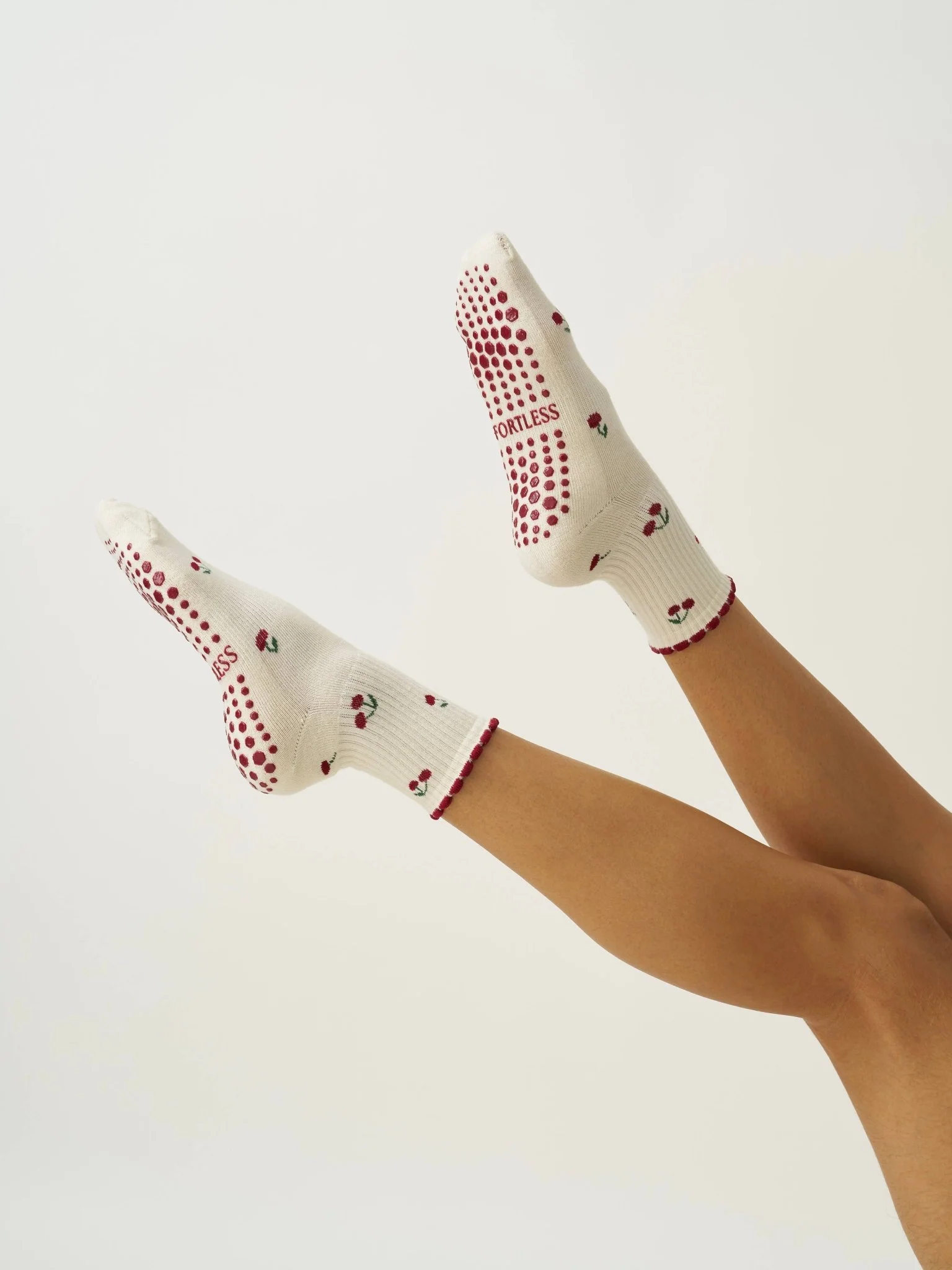 🍒 Little Cherry Petal Grip Sock | Pilates Socks - Image 6