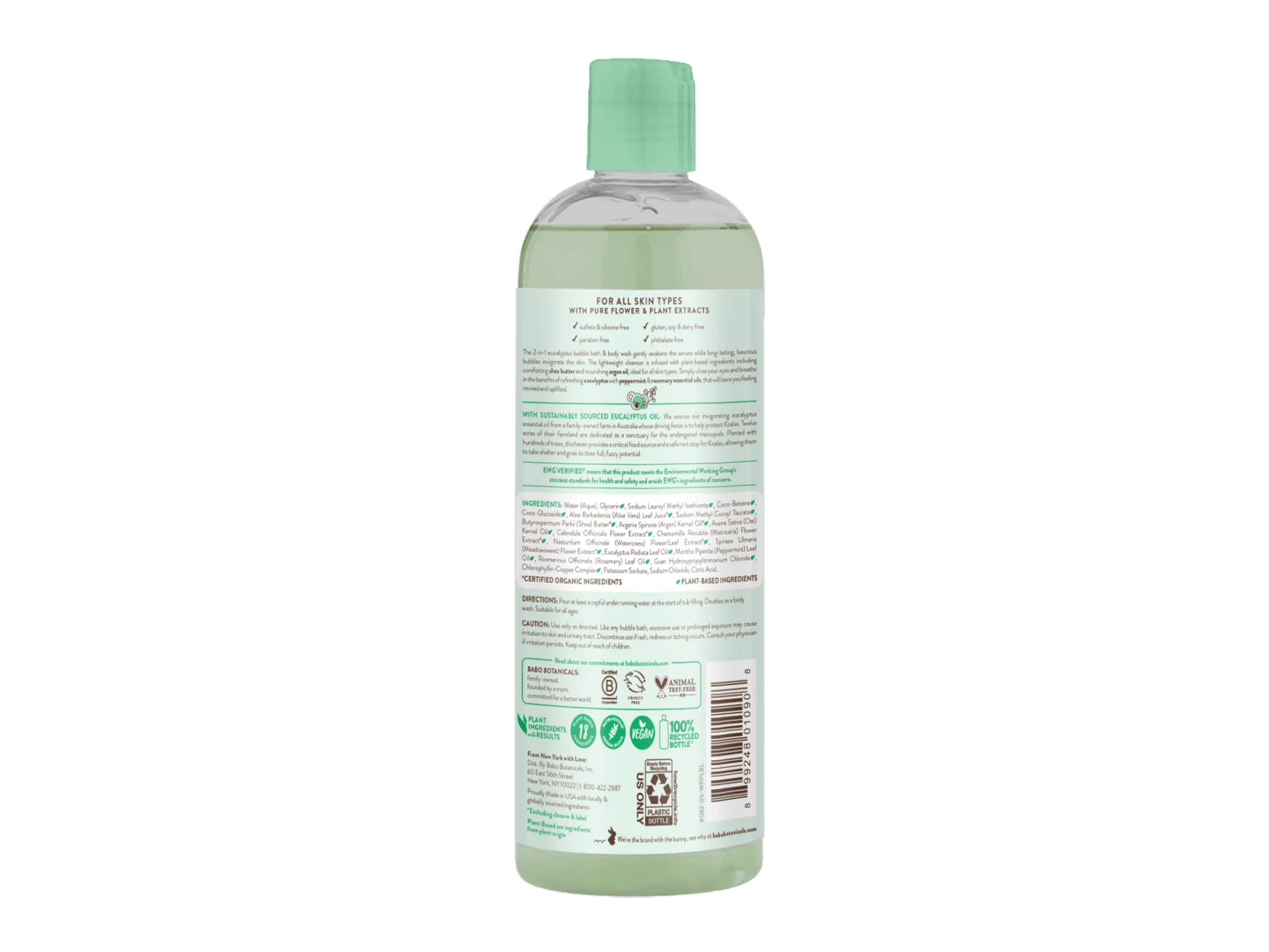 Eucalyptus Body Wash & Bubble Bath - Image 2