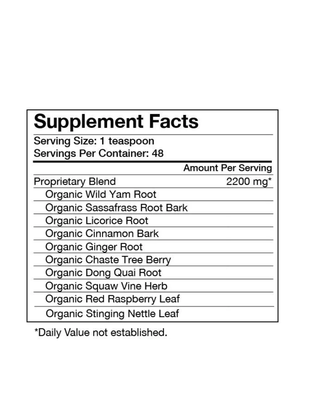 Organic Reproductive Formula (Female) Tea - Image 6