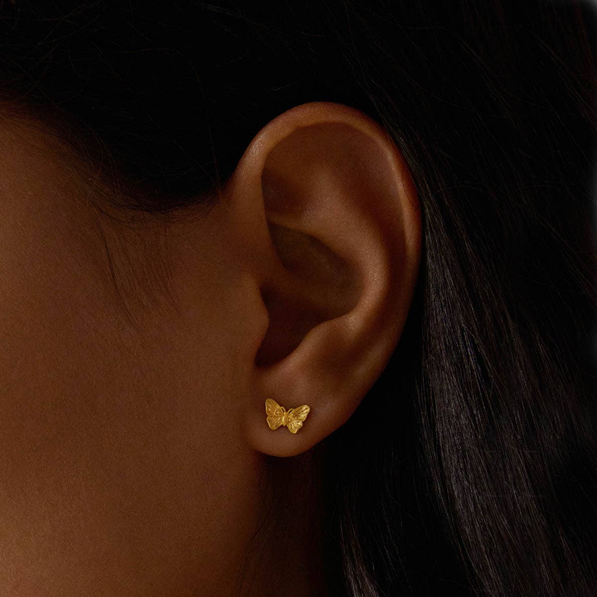 Freedom to Soar Butterfly Stud Earrings - Image 2